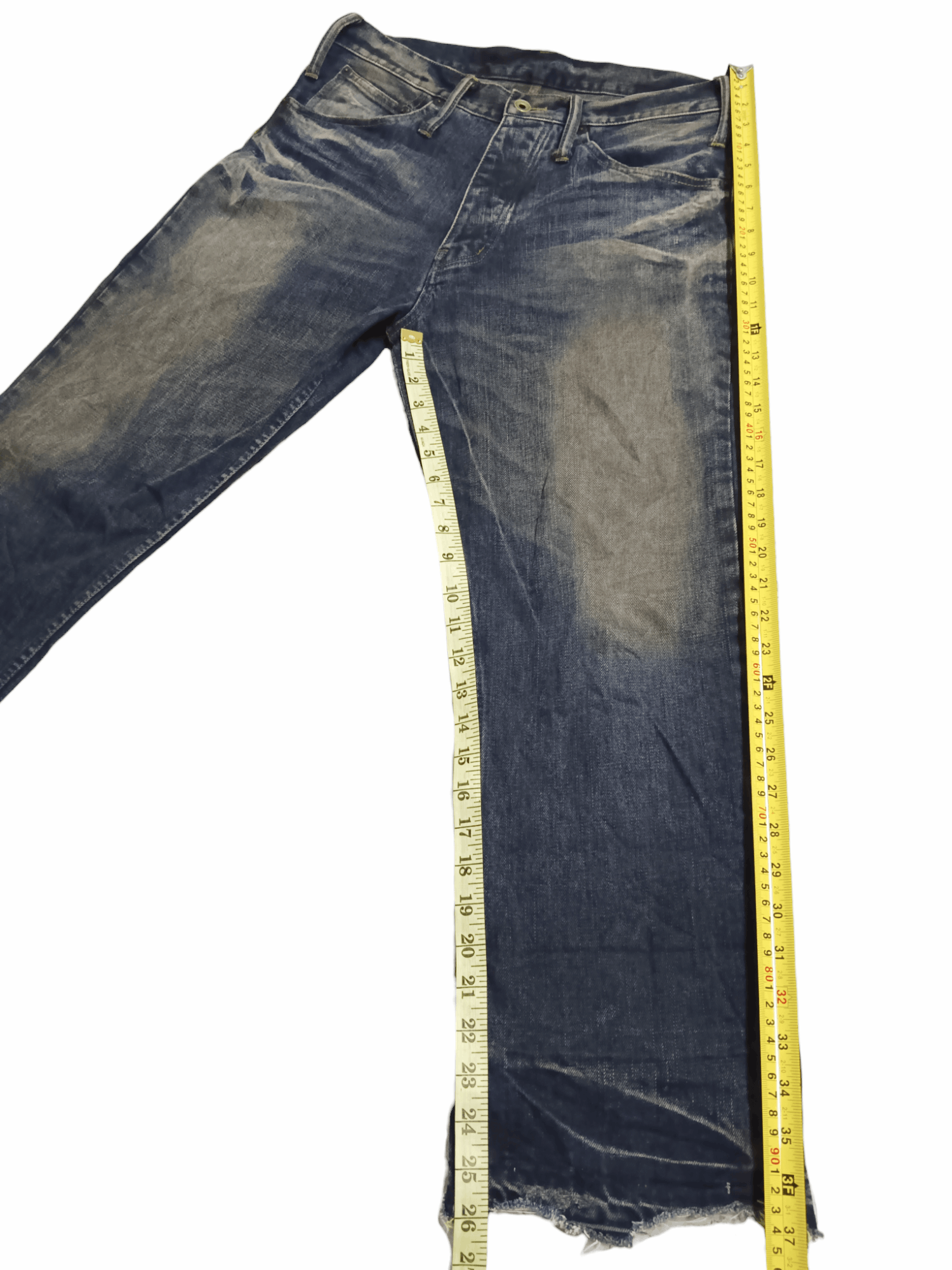 Le Grande Bleu (L.G.B.) LGB Distressed Vintage Wash Denim Jeans - Japan Exclusive Size US 33 - 8 Thumbnail