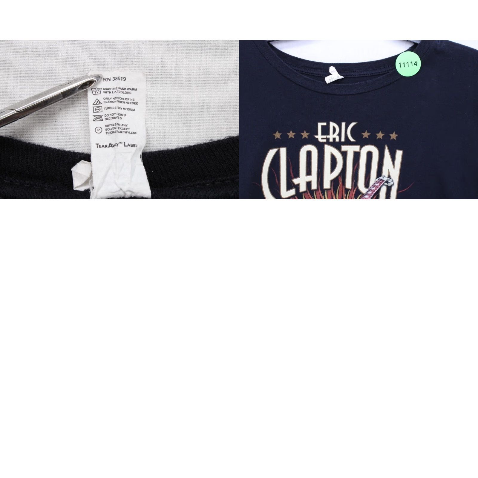 Anvil Eric Clapton T Shirt Men's 2XL Black 2013 Concert Music Tour 50th Anniversary Size US XXL / EU 58 / 5 - 8 Thumbnail