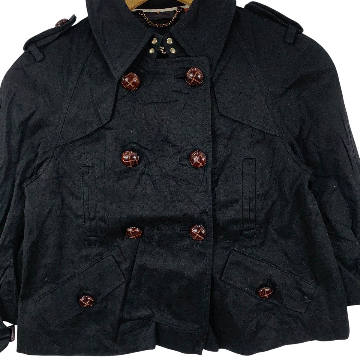 Banana Republic Vintage BANANA REPUBLIC AOP Lining Peacoat Pea Coat Jacket Size XS / US 0-2 / IT 36-38 - 7 Thumbnail