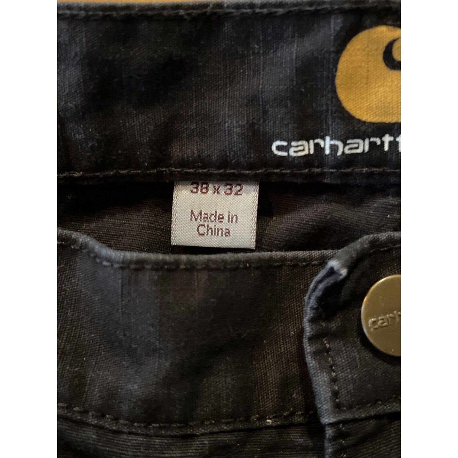 Carhartt Carhartt Men’s 38x31 Duck Canvas Double Knee Pants Black EUC Size US 38 / EU 54 - 12 Thumbnail