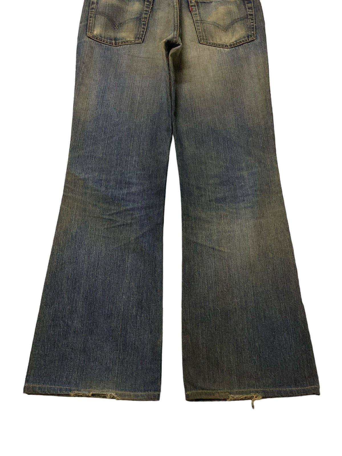 Levi's × Vintage Vintage Levis 517 - 03 Mud Wash Whiskers Flared Jeans Size US 32 / EU 48 - 9 Thumbnail