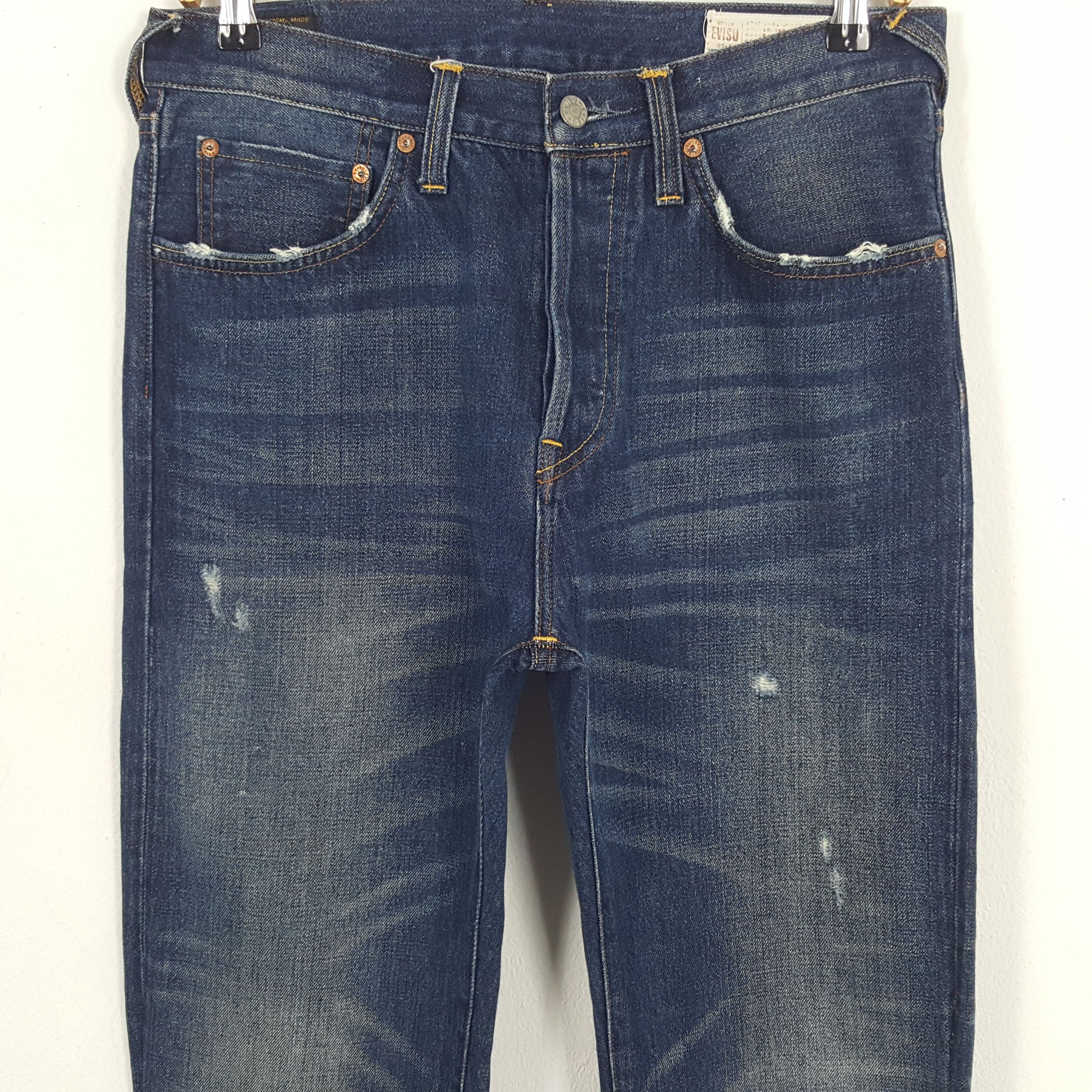 Evisu Vintage Evisu Japanese Brand Daicock Custom Art Denim Jeans Size US 31 - 5 Thumbnail