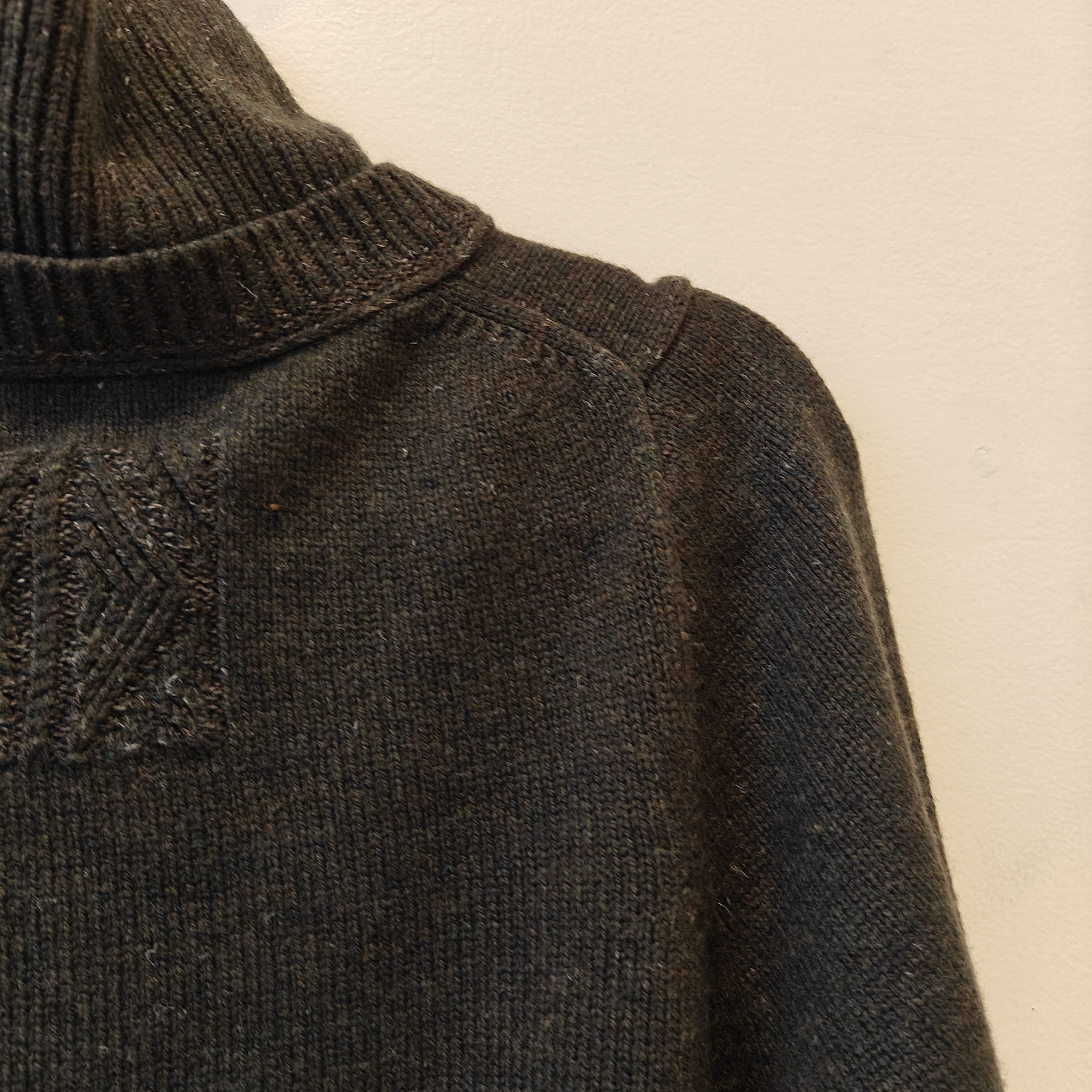 Inis Meain LNWOT Turtleneck grey sweater wool linen blend Size US S / EU 44-46 / 1 - 12 Thumbnail