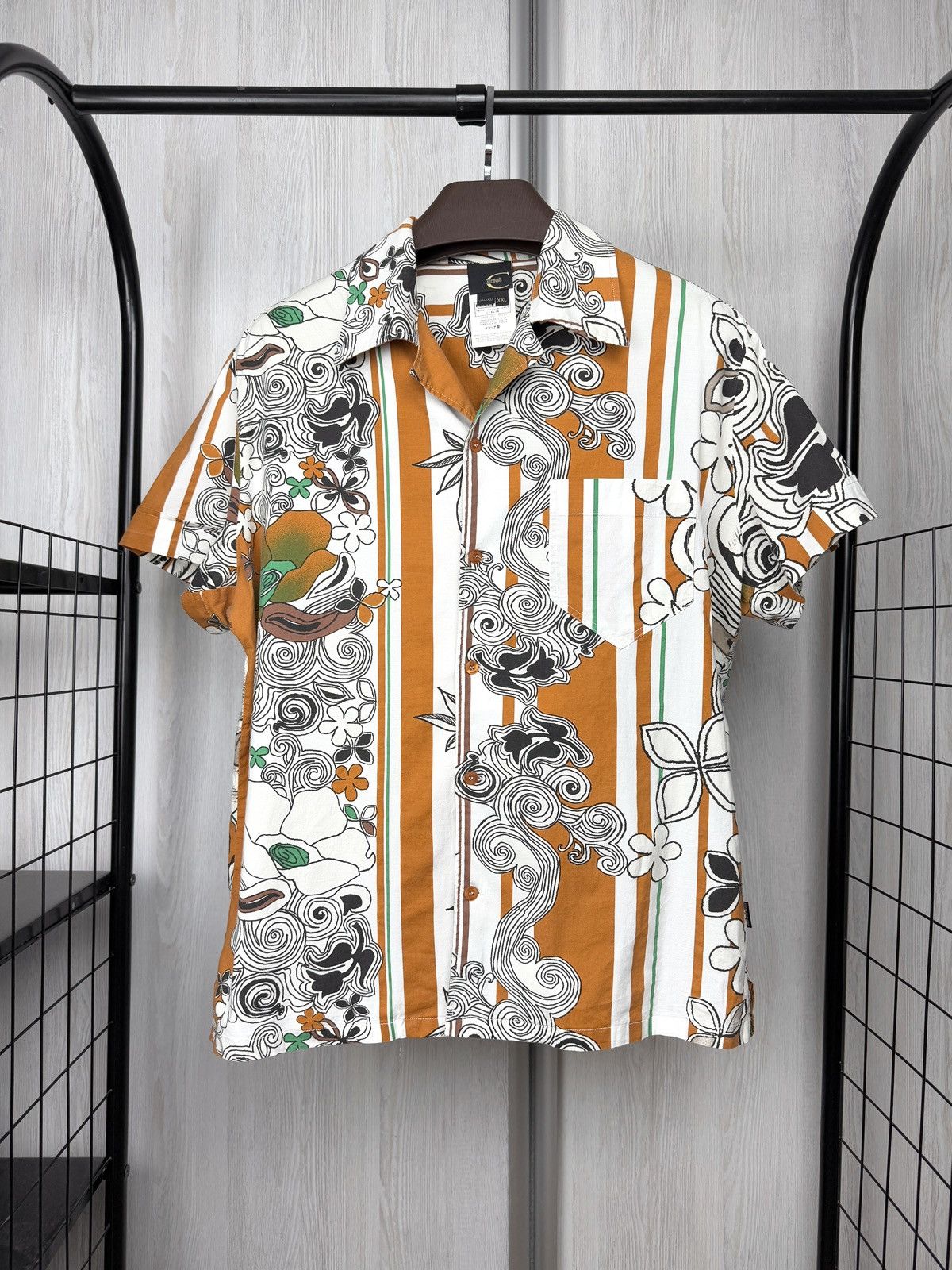 Just Cavalli Just Cavalli crazy abstract art Hawaiian short sleeve shirt Size US XXL / EU 58 / 5 - 1 Thumbnail