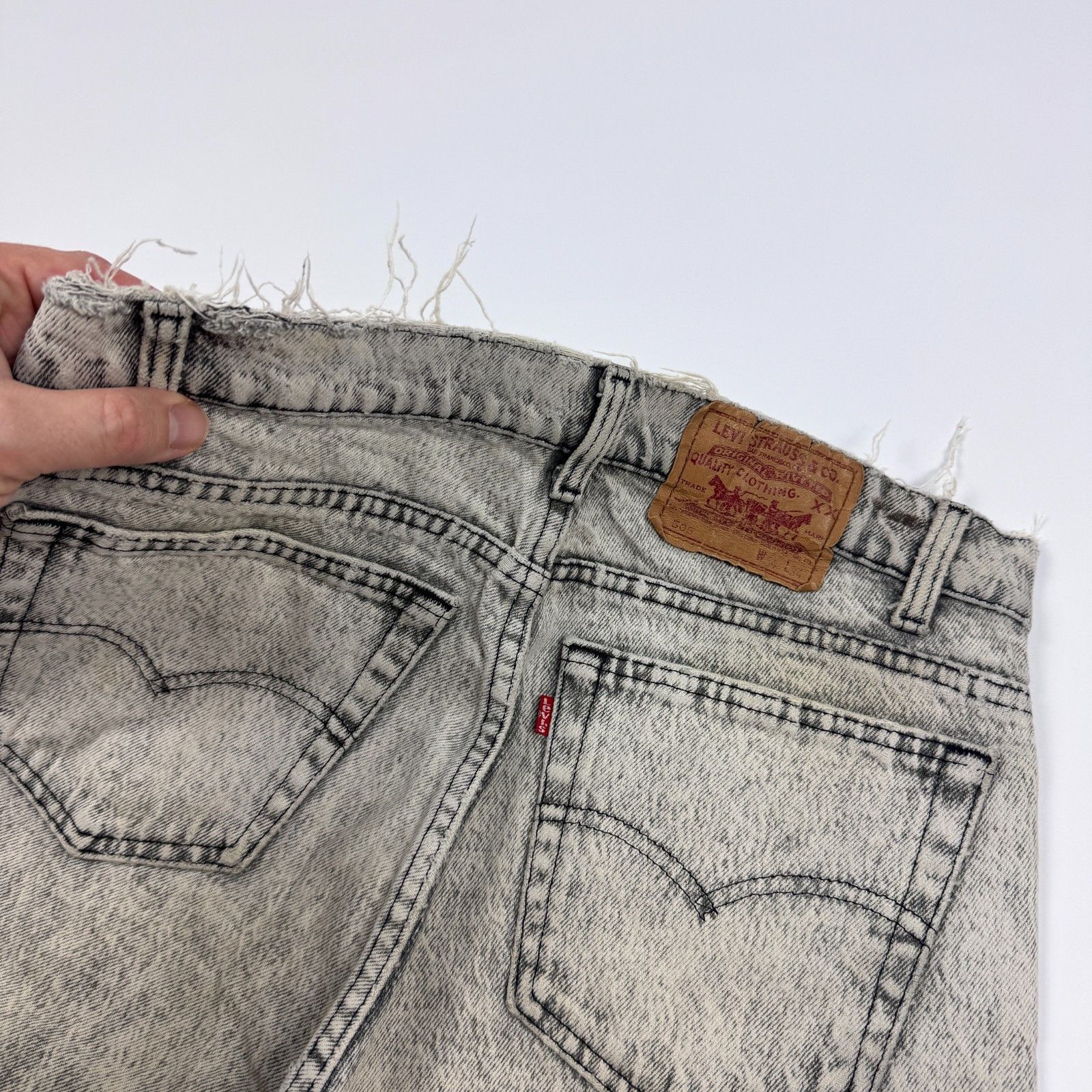 Levi's Vtg Levi's 505 Acid Wash USA Distressed Jeans 32 Size US 32 / EU 48 - 4 Thumbnail