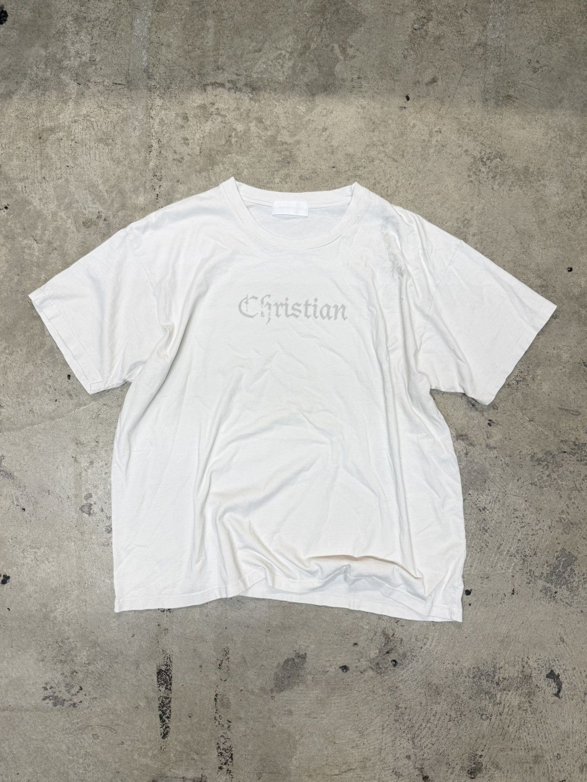 ALEXANDER DIGENOVA Alexander Digenova White Christian Tee Size US L / EU 52-54 / 3 - 1 Thumbnail