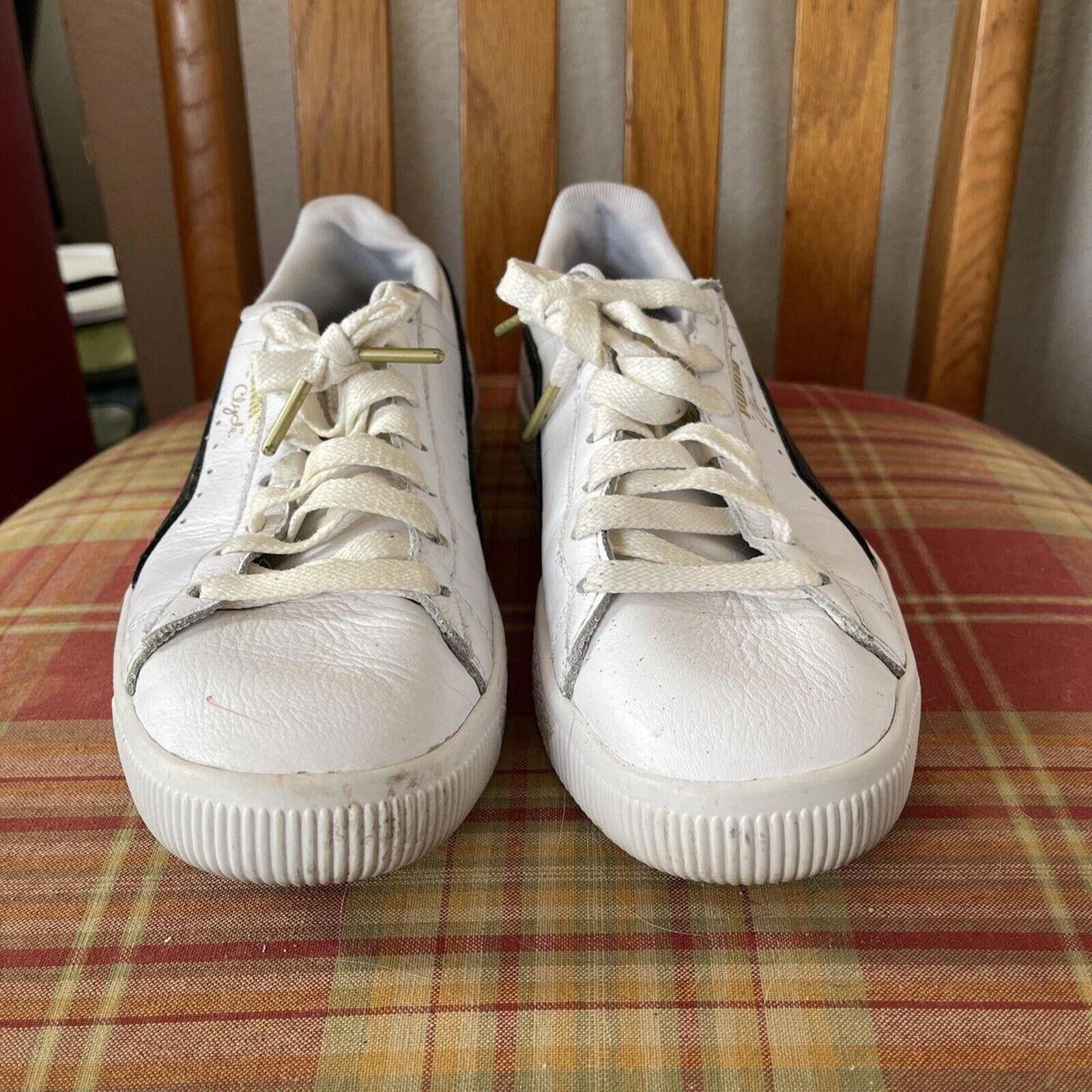 Puma Puma Clyde Casual Sneakers - White & Black Size US 7.5 / EU 40-41 - 5 Thumbnail