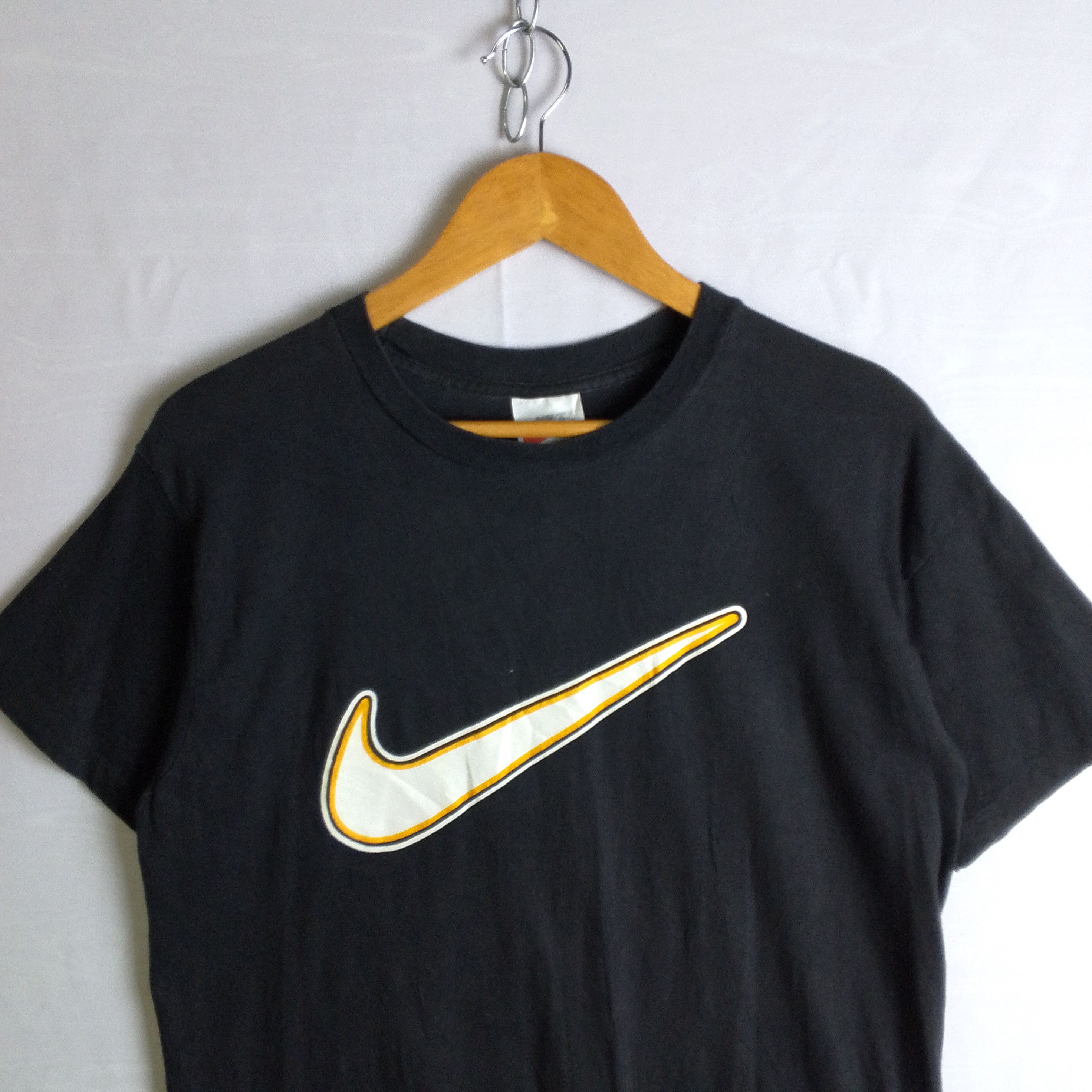 Nike Vintage 90s Nike Big Swoosh Big Logo Tee Size US M / EU 48-50 / 2 - 2 Thumbnail