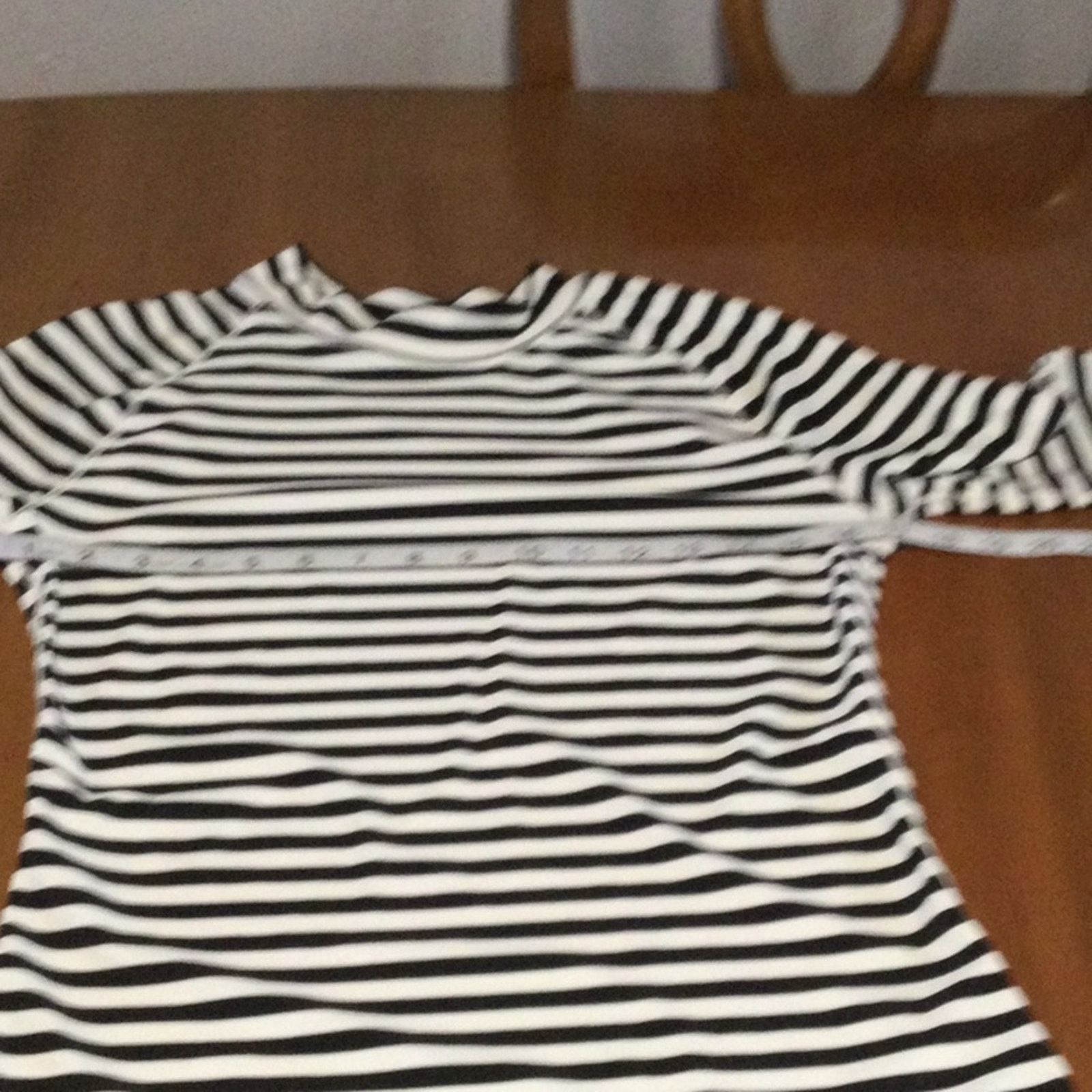 Old Navy Old Navy Black/White Stripe Long Sleeve Bodycon Top M Size M / US 6-8 / IT 42-44 - 13 Thumbnail