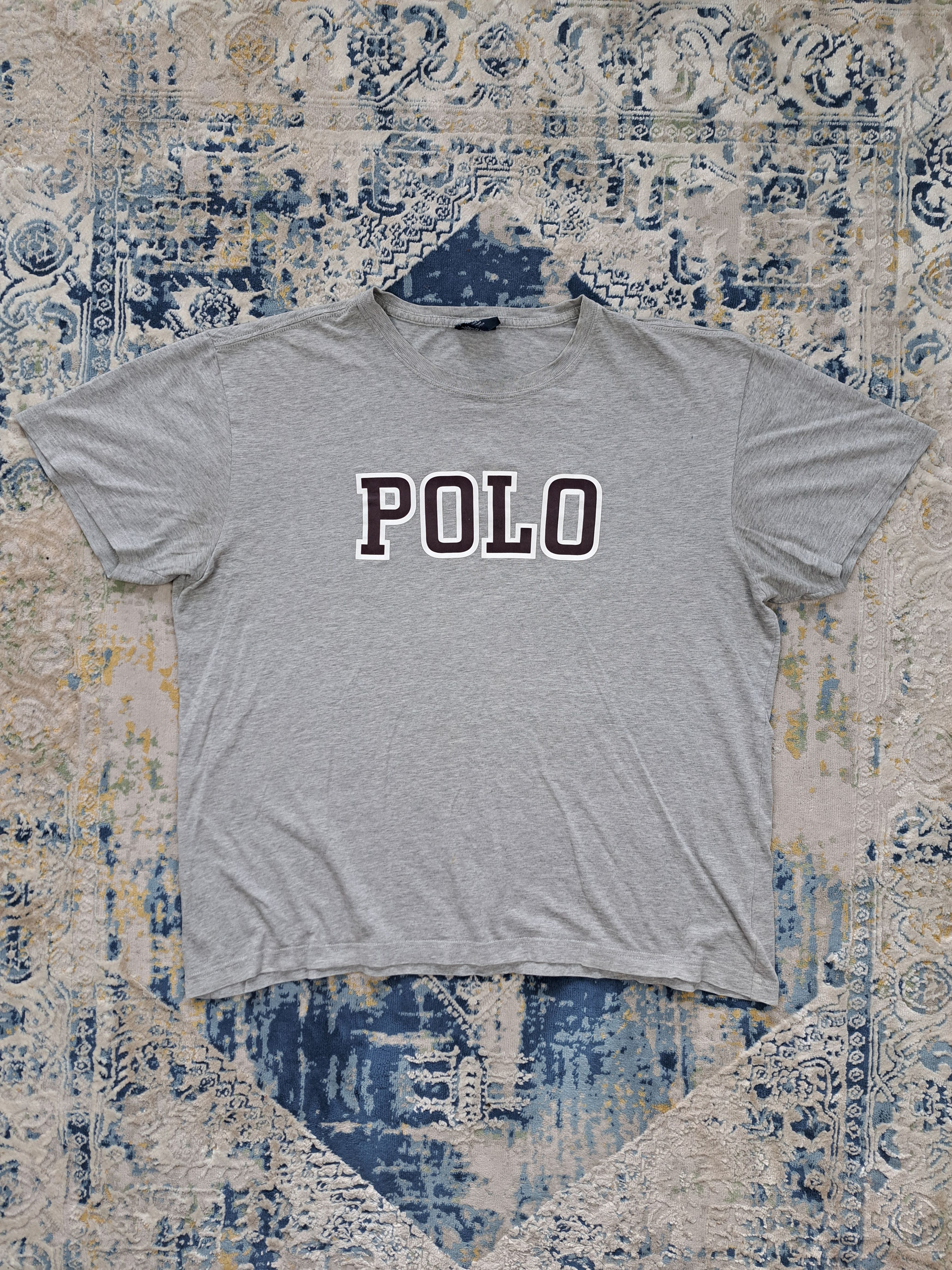 Polo Ralph Lauren Vintage Polo Ralph Lauren College Script Boxy Tee Size US L / EU 52-54 / 3 - 1 Thumbnail
