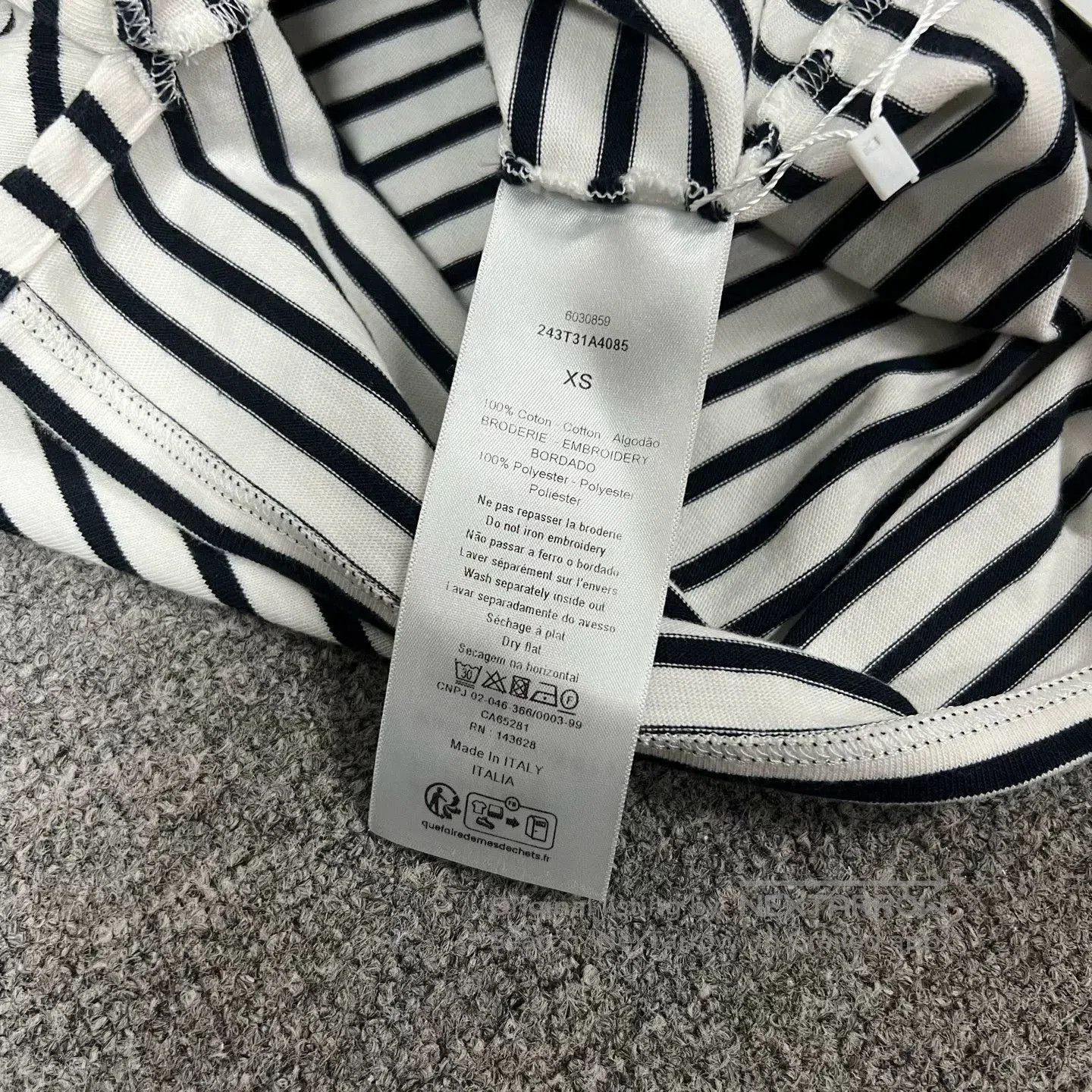 Dior Dior Black White Stripe Star Short Sleeve. Size XS / US 0-2 / IT 36-38 - 8 Thumbnail