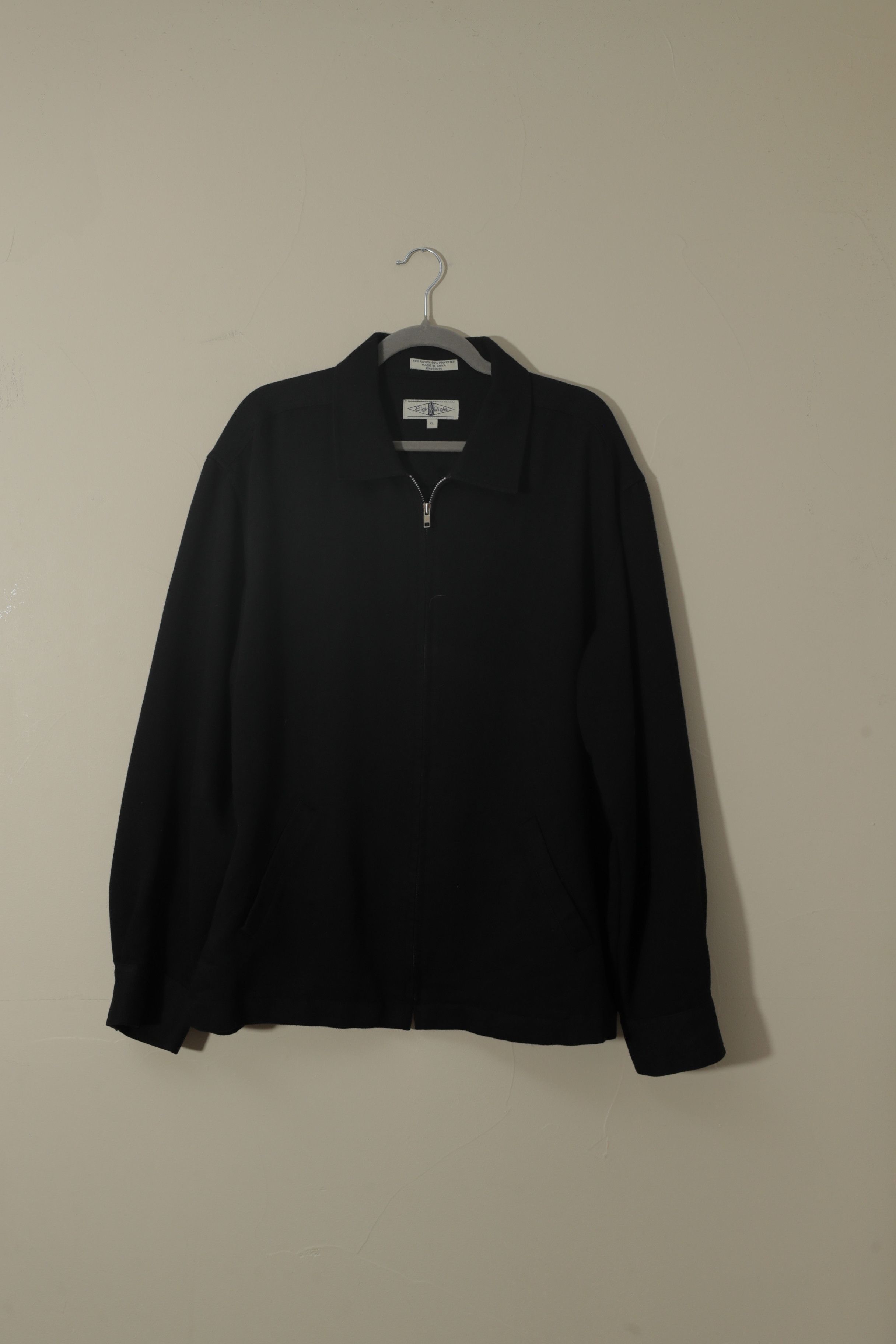 Eighty Eight Eighty Eight Vintage Collared Zip Up Black
