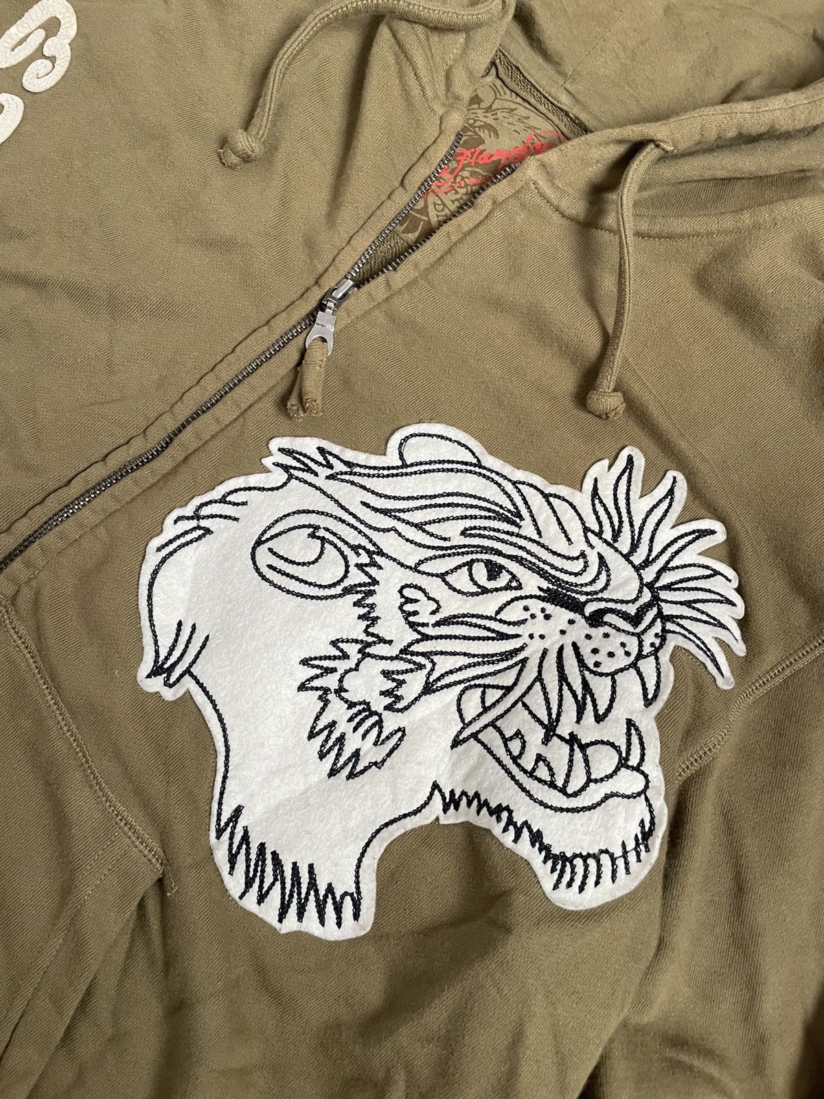 Ed Hardy Rare💥Ed Hardy patch logo zip hoodie Y2K Size US M / EU 48-50 / 2 - 3 Thumbnail