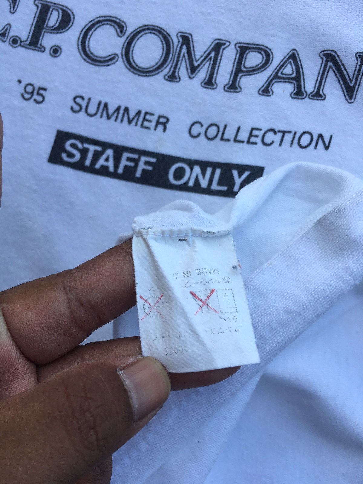 C.P. Company Vintage 90s Summer Collection CP Company Spellout Tshirt Size US S / EU 44-46 / 1 - 13 Thumbnail