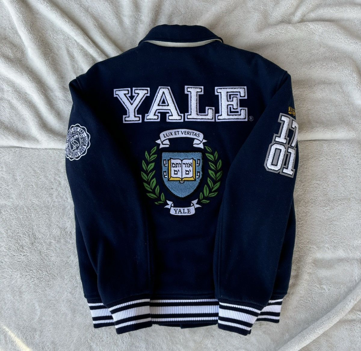 October's Very Own OVO x Yale University Navy Varsity Jacket Size US S / EU 44-46 / 1 - 3 Thumbnail