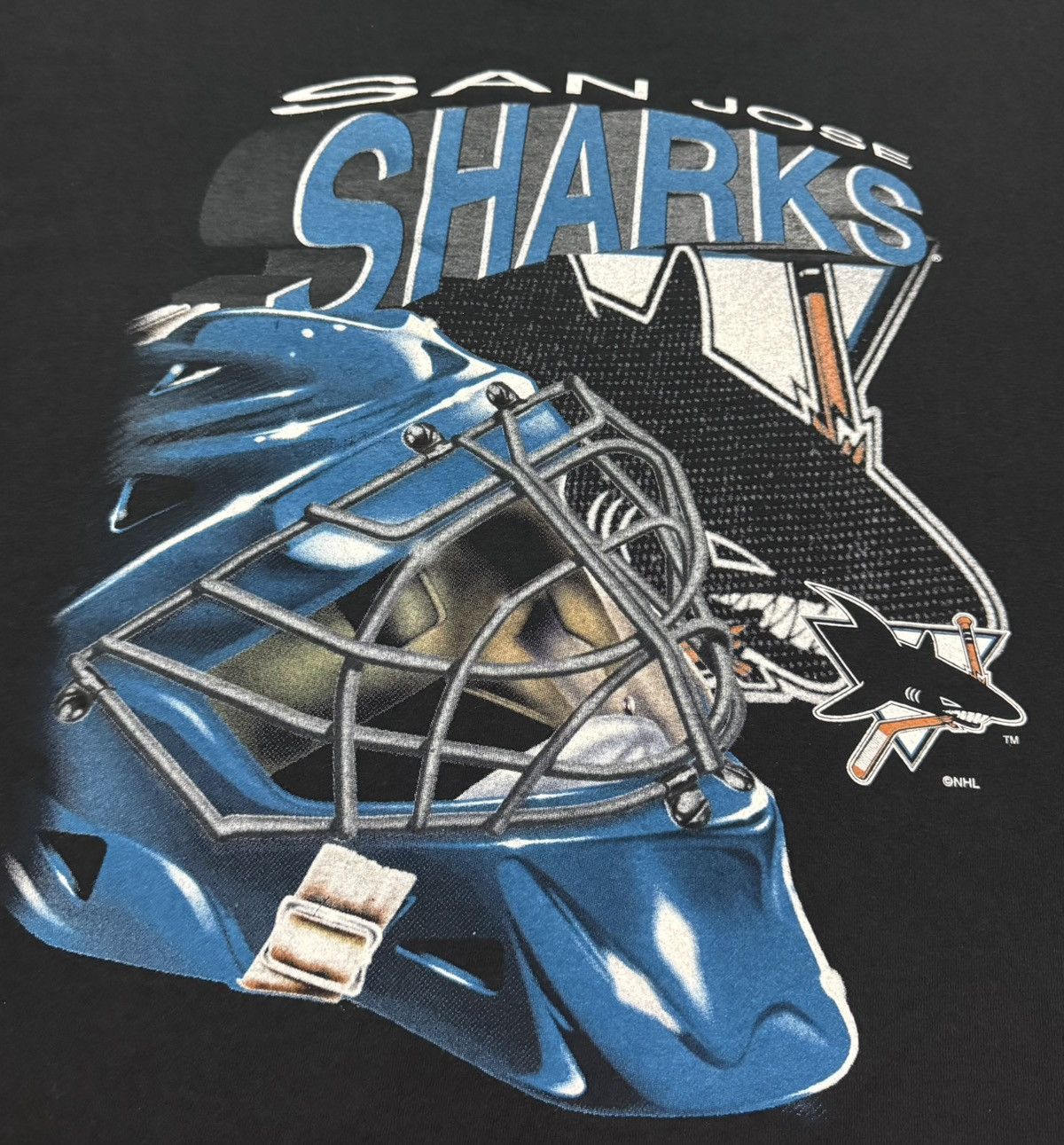 NHL Vintage 90’s NHL San Jose Sharks Size US XL / EU 56 / 4 - 3 Thumbnail