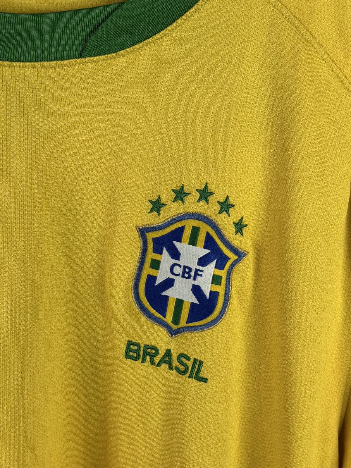 Nike × Vintage Vintage Nike Brazil Football Shirts Soccer Jersey Size US XXL / EU 58 / 5 - 4 Thumbnail