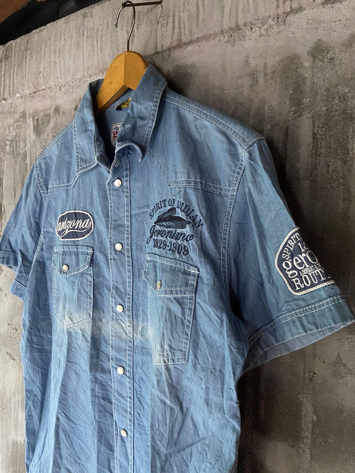 If Six Was Nine CHIEF U.S.A WORKSHIRT APACHE GERONIMO Size US M / EU 48-50 / 2 - 4 Thumbnail