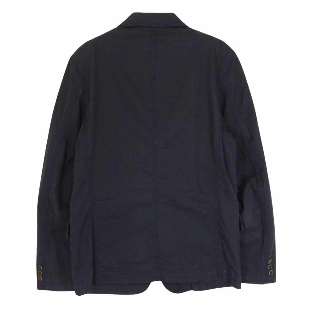 Comme des Garcons Homme Jacket Cotton 3 Button Tailored Plain Flap Pocket Navy Size US S / EU 44-46 / 1 - 2 Thumbnail