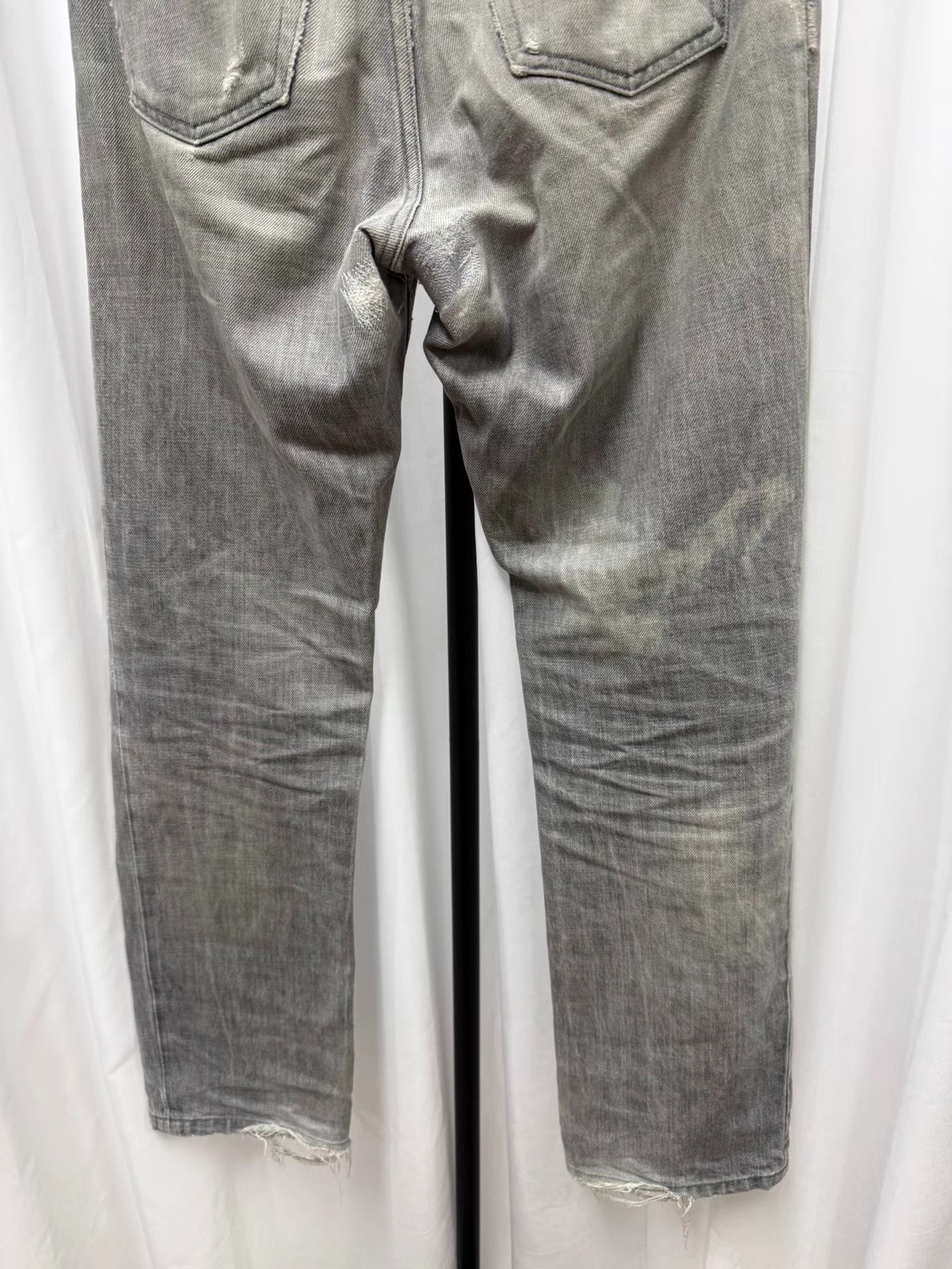 Helmut Lang Helmut Lang Distressed Washed Denim Jeans K20 Size US 32 / EU 48 - 8 Thumbnail