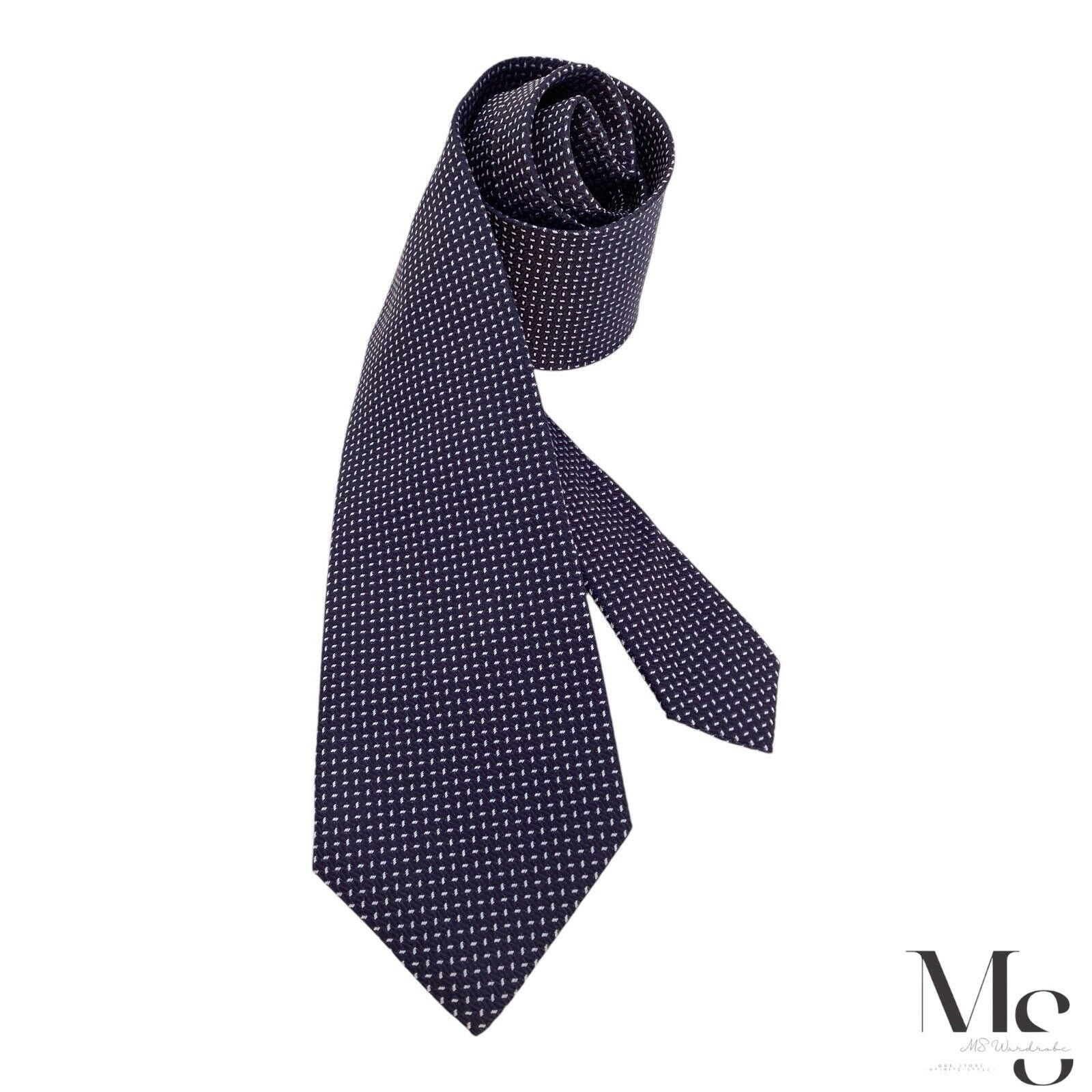 Boggi BOGGI MILANO Blue Geometric Luxury Silk Tie Made In Italy W: Size ONE SIZE - 2 Thumbnail