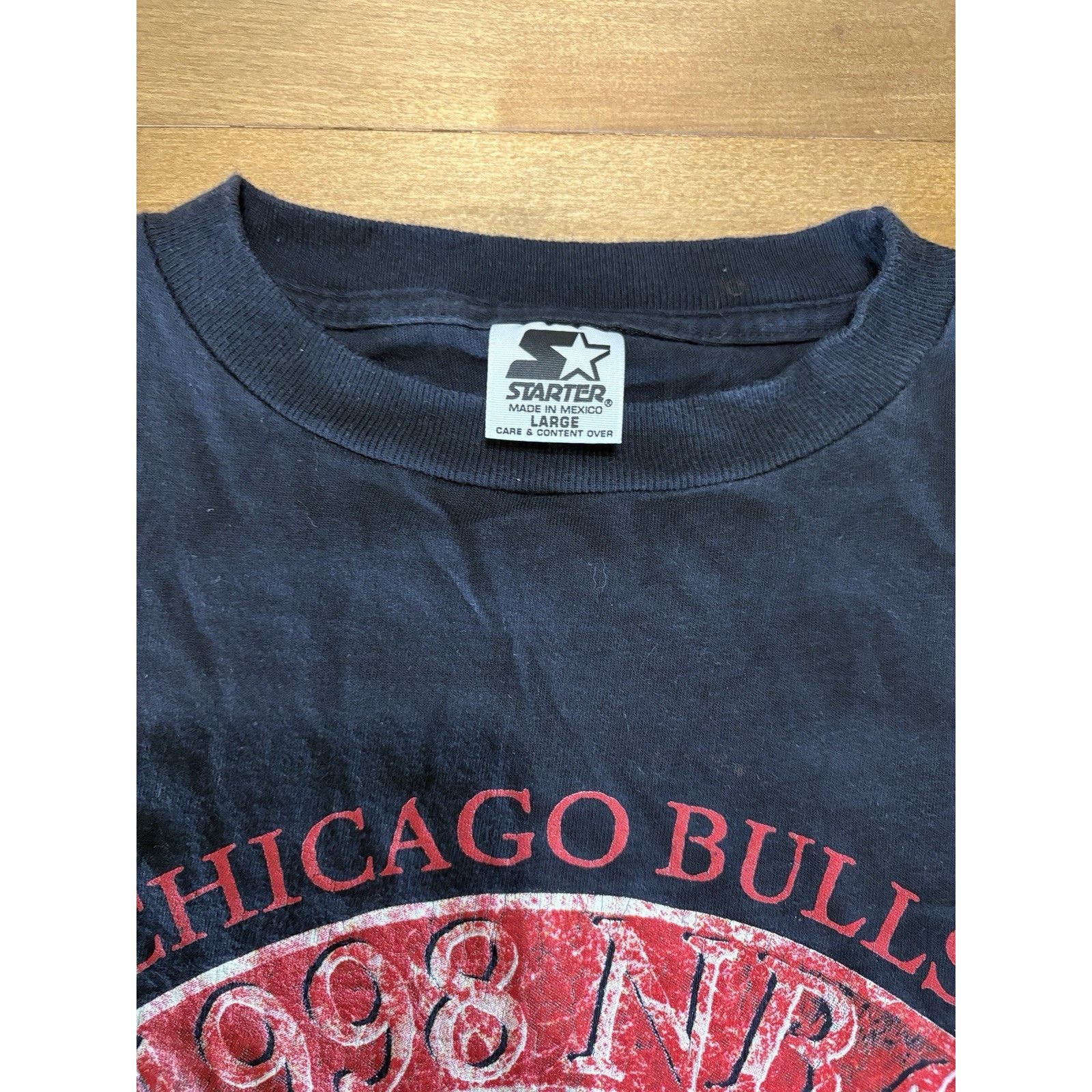 Starter × Vintage Vintage Starter CHICAGO BULLS 1998 NBA Finals Champions Tour Size L / US 10 / IT 46 - 5 Thumbnail