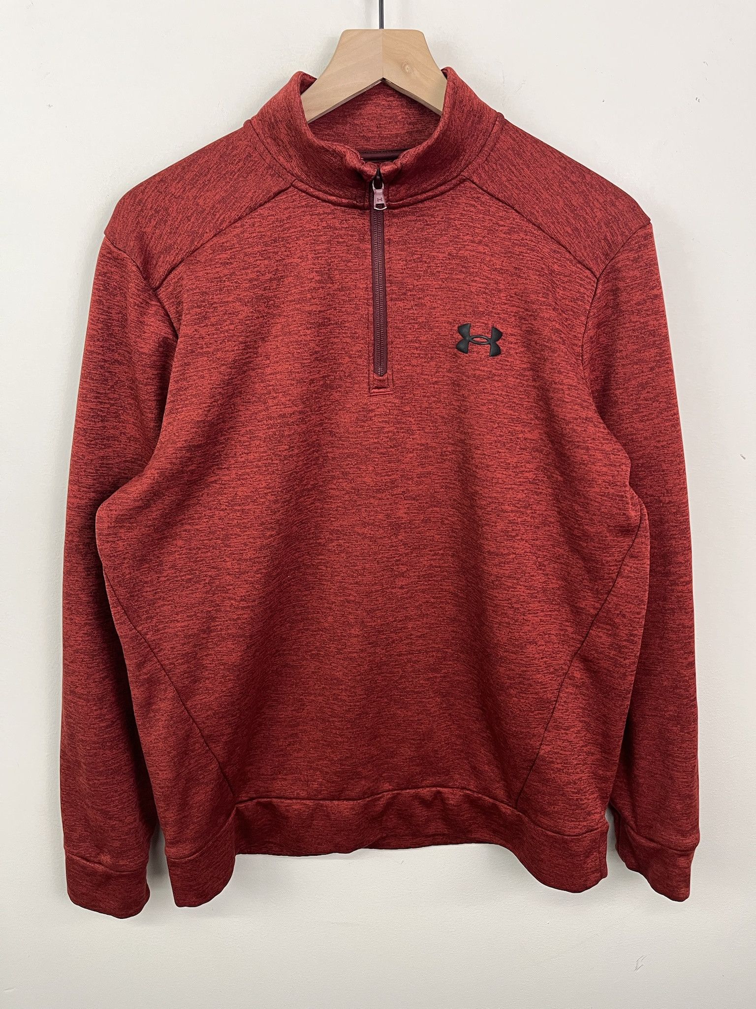 Under Armour Vintage Red Underarmour Quarterzip Athletic Sweatshirt Size M Size US M / EU 48-50 / 2 - 1 Thumbnail
