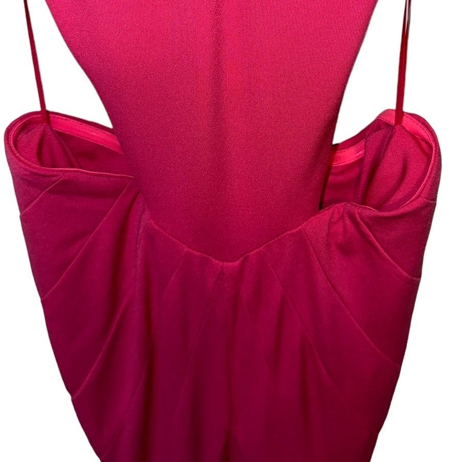 Retrofete NEW BNWT Retrofête Giada Pink Mermaid Maxi Dress XXS Cutout Size XXS / US 00 / IT 34 - 8 Thumbnail