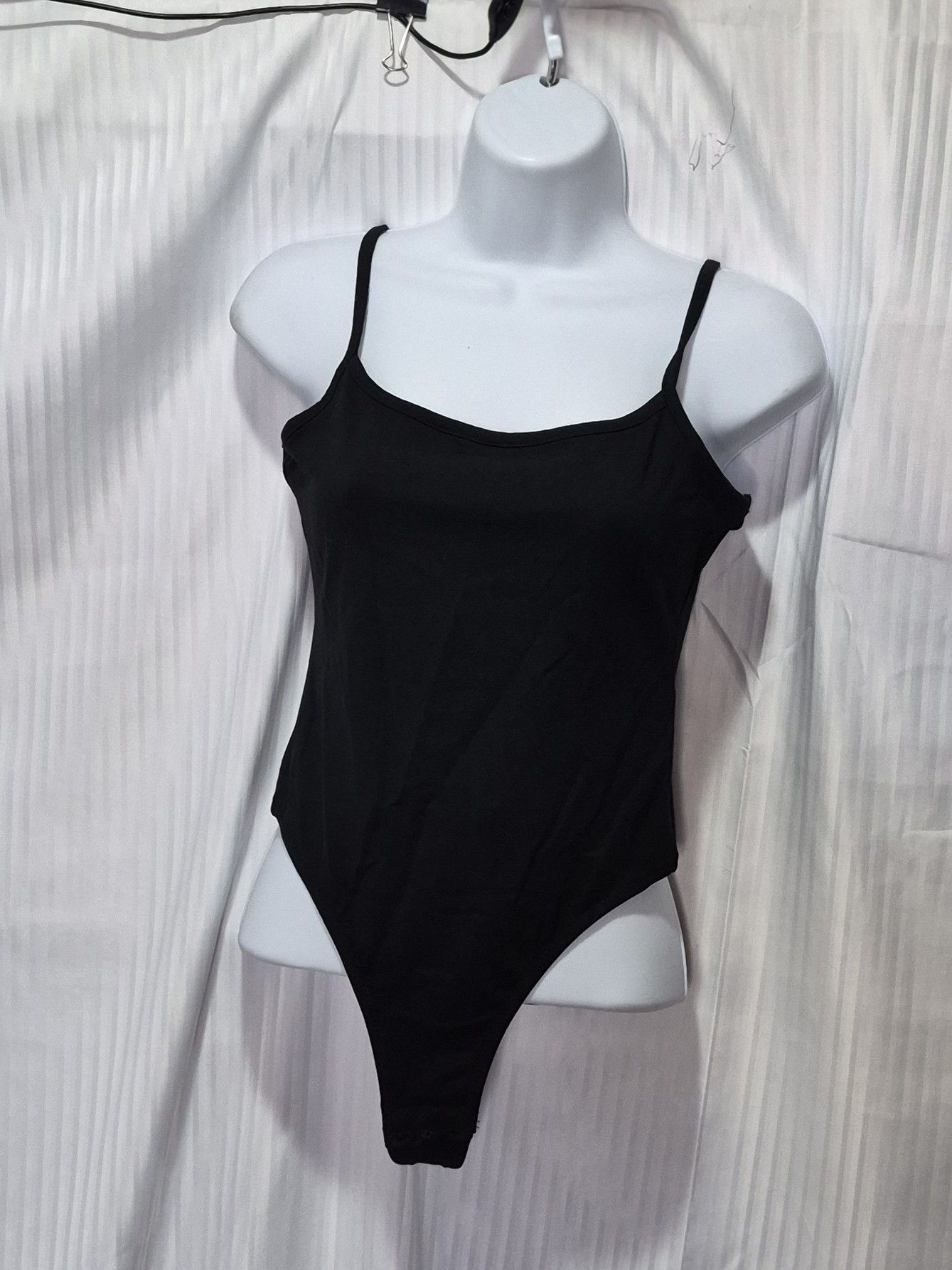 Madewell Madewell Small Black Spaghetti Strap Bodysuit NWT Size S / US 4 / IT 40 - 1 Thumbnail