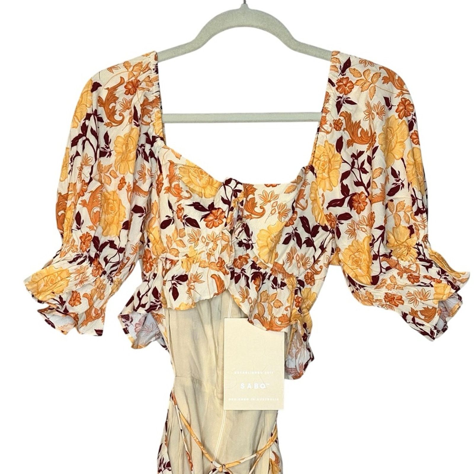 Other Sabo Skirt Australia Ahlee Floral Frill Mini Dress M NWT Size M / US 6-8 / IT 42-44 - 9 Thumbnail