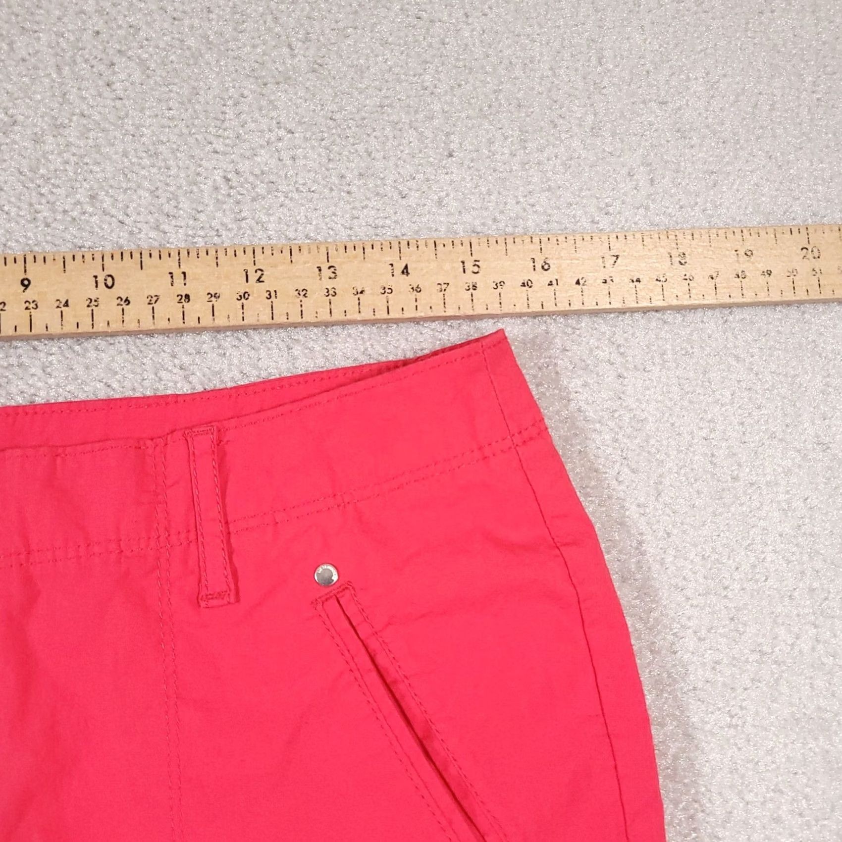 Liz Claiborne Liz Claiborne Capri Pants Women's 10P Petite Pink Stretch Mid-Rise Casual Size 32" / US 10 / IT 46 - 5 Thumbnail