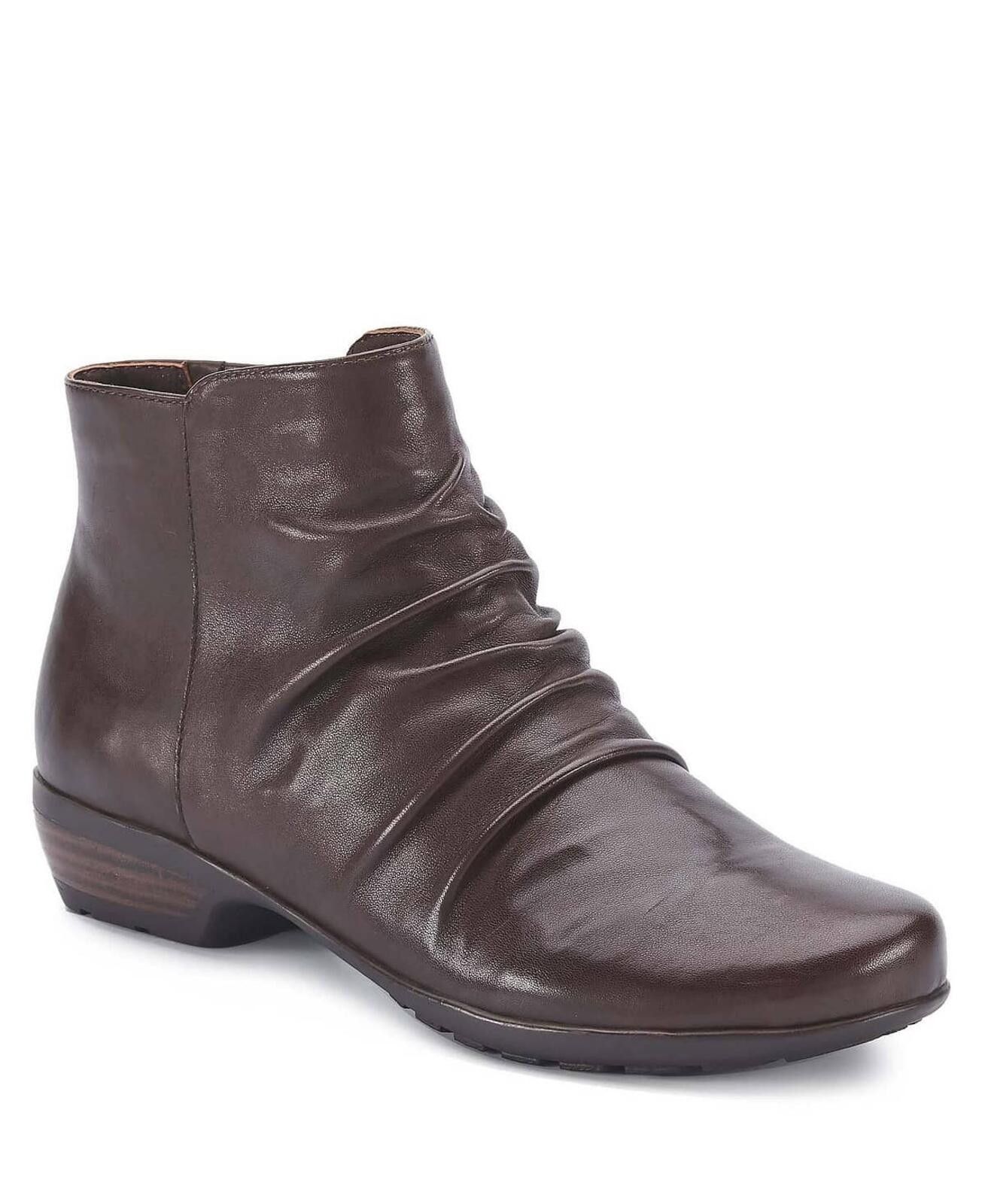 Other Walking Cradles Women's Brown Nappa Leather Esme Booties Size US 8 / IT 38 - 1 Thumbnail
