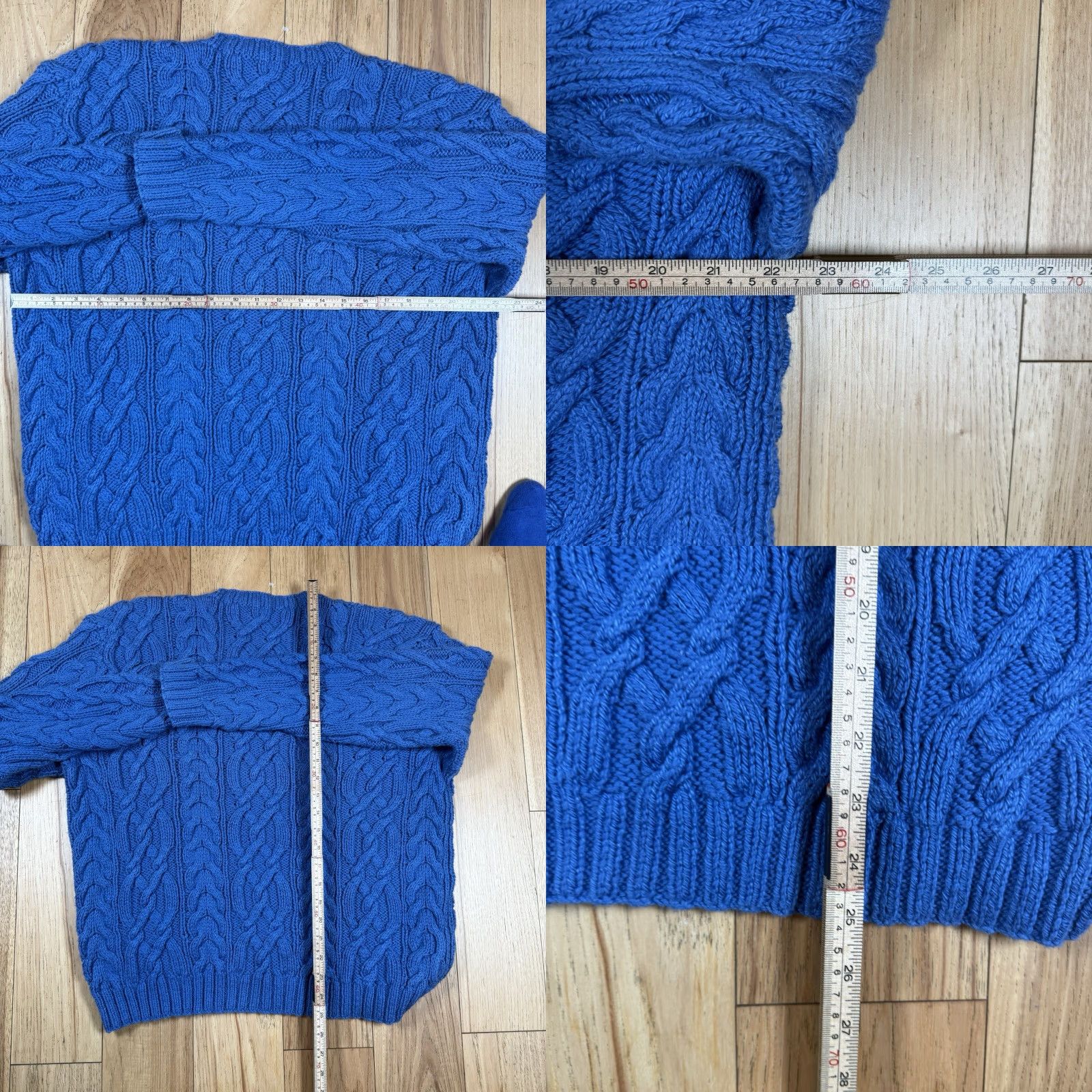 Ralph Lauren VINTAGE Polo Ralph Lauren Sweater Cable-Knit Pullover Mens XXL Blue NWT Hands Knit Heavy NWT Size US XXL / EU 58 / 5 - 8 Thumbnail