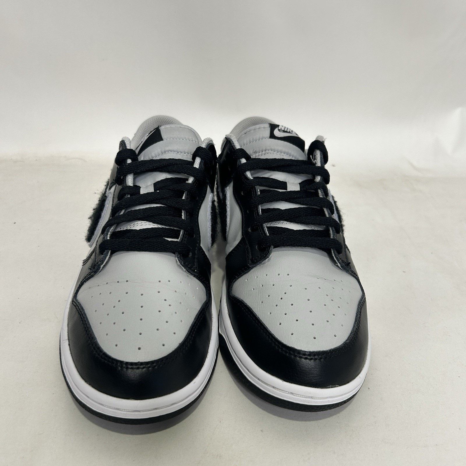Nike Nike Dunk Low Retro Chenille Swoosh “Black Grey” Size US 10.5 / EU 43-44 - 2 Thumbnail