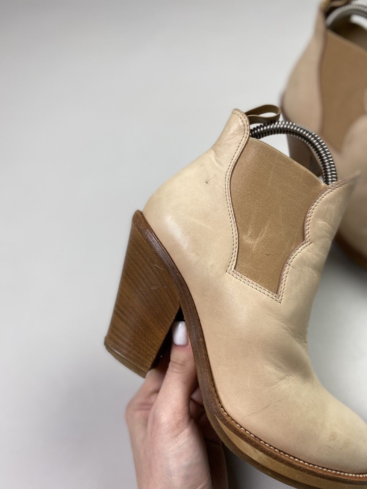 Acne Studios Acne Ladies Leather Heeled Boots Shoes Size 37 Size US 7 / IT 37 - 4 Thumbnail
