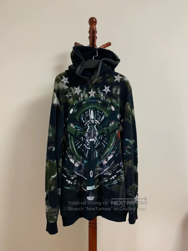 Givenchy Givenchy Green Plane Propeller Hoodie Size US S / EU 44-46 / 1 - 1 Thumbnail