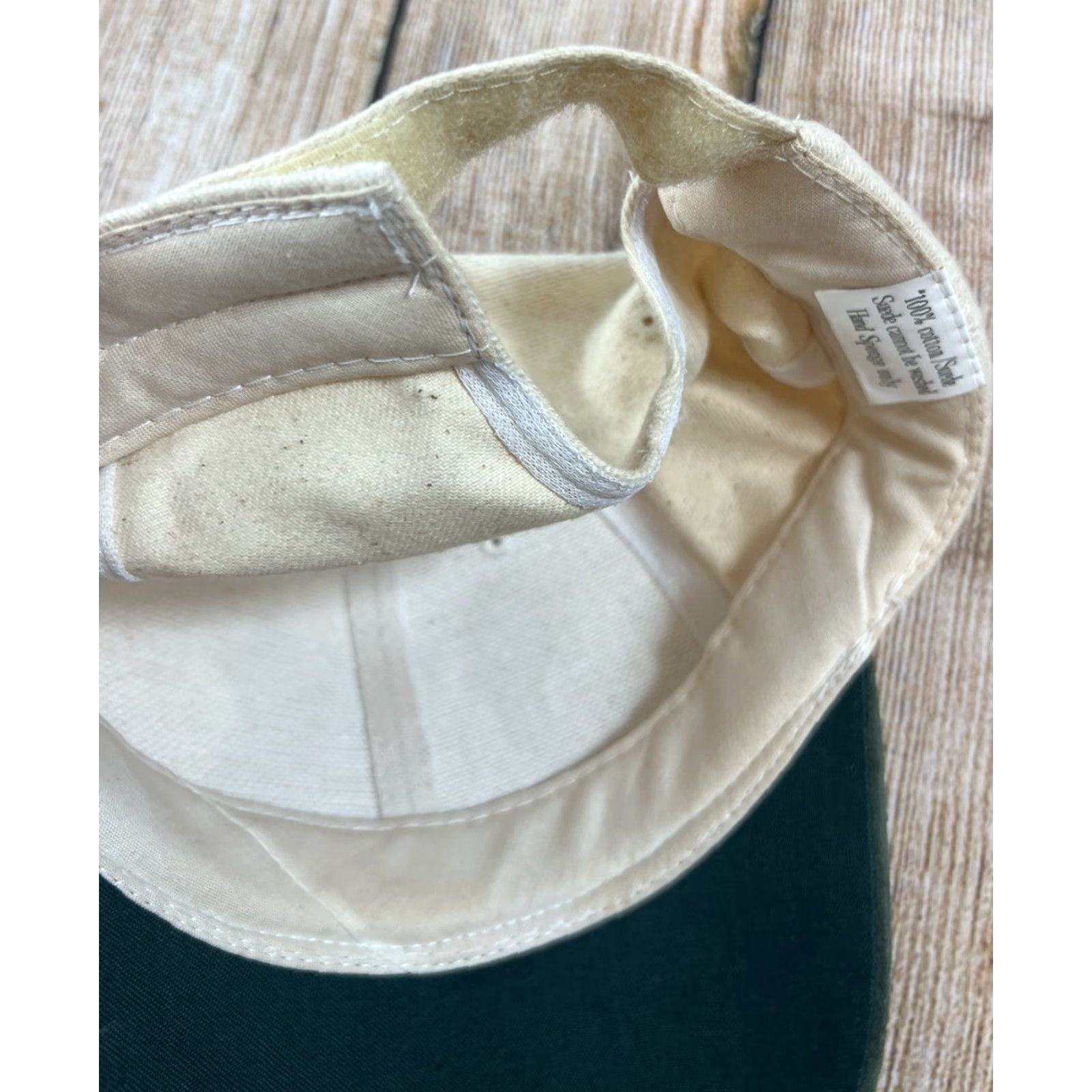 Vintage HaT Australia Tan Green Suede Brim Hat Adjustable Strap Baseball Cap Suede Green Adjustable Men Boys Mens Hat Cap Size ONE SIZE - 7 Thumbnail