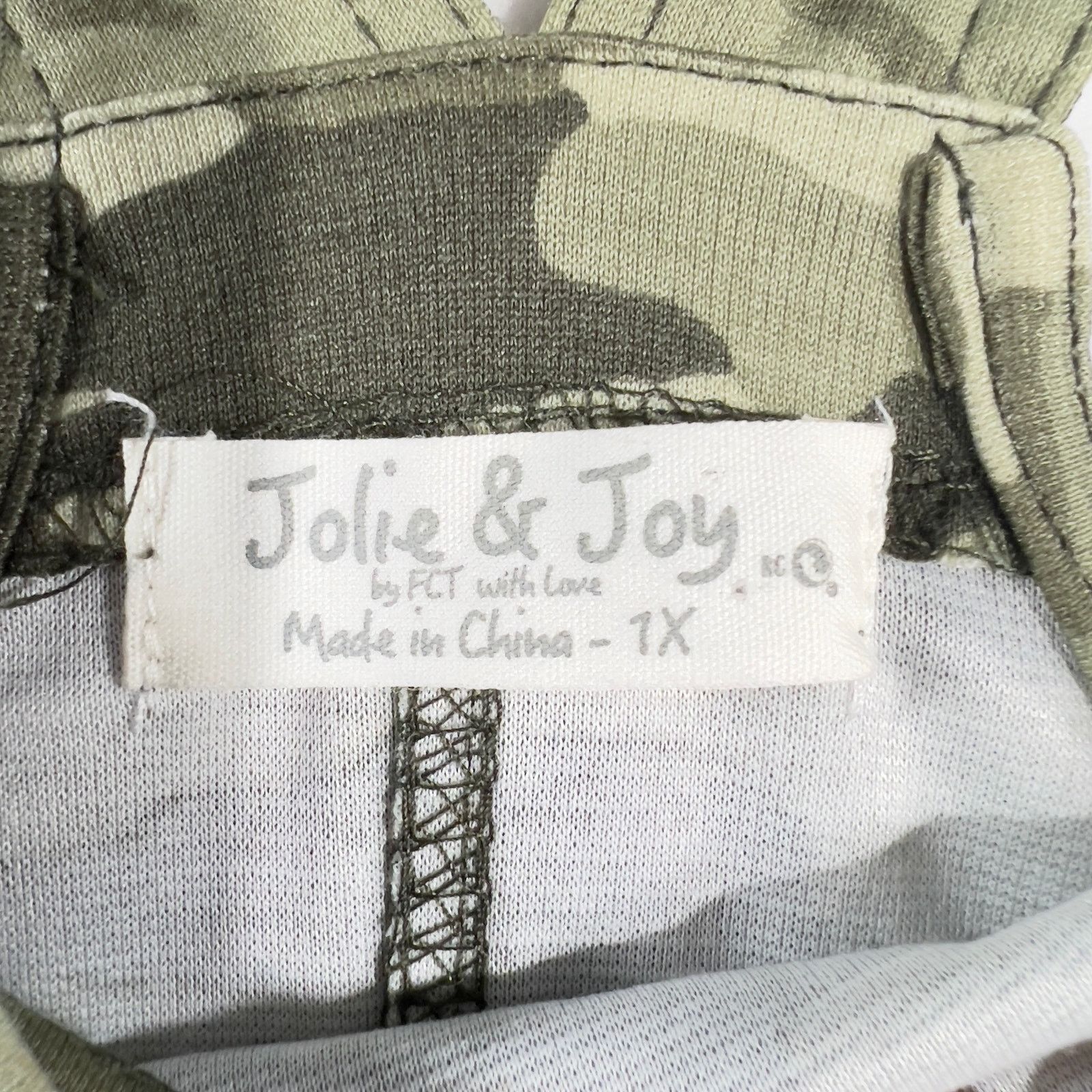 Other Jolie & Joy Camouflage Overalls Tunic Top Woman's 1X Green Size XL / US 12-14 / IT 48-50 - 2 Thumbnail