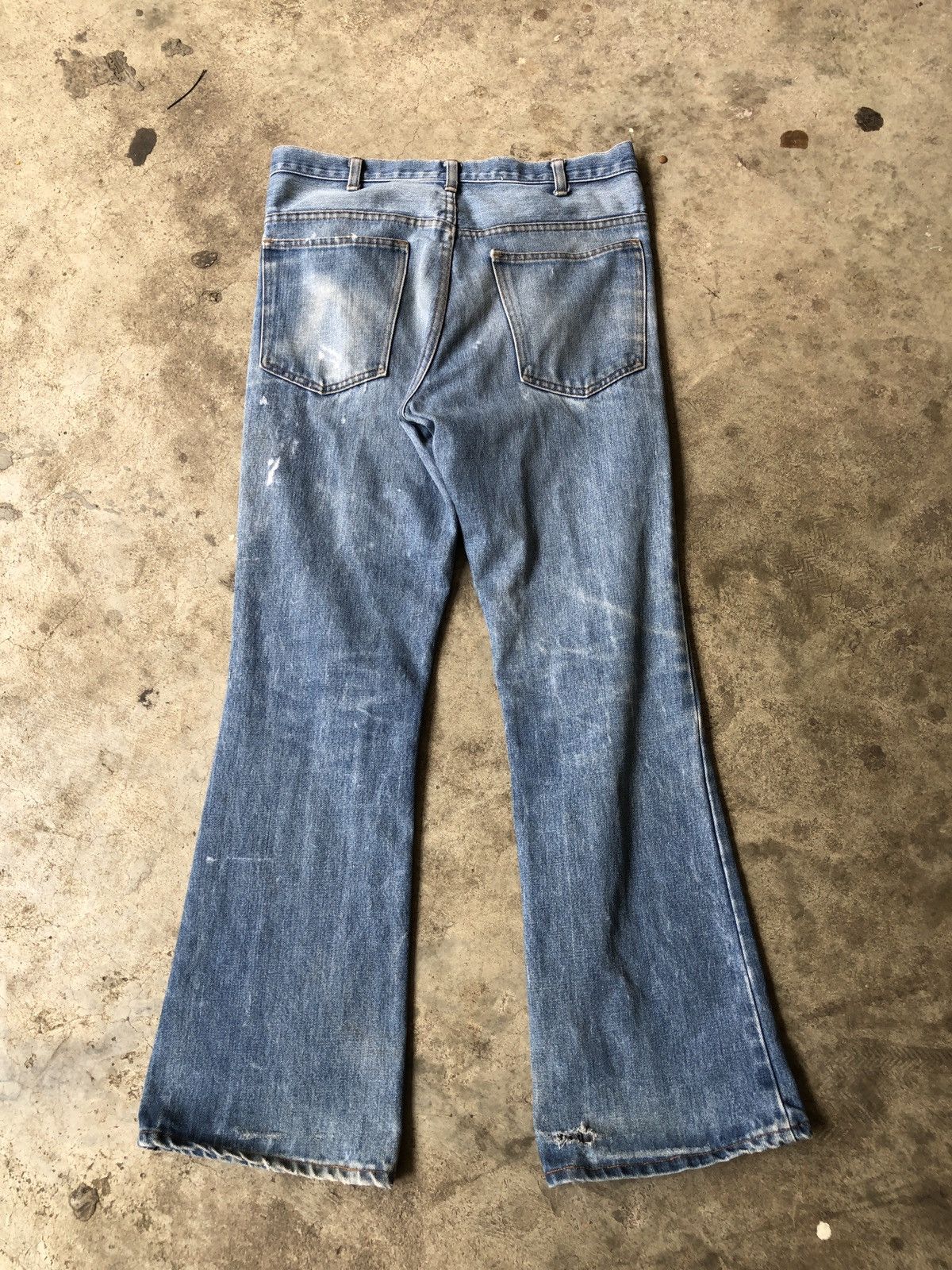 JCPenney × Vintage VINTAGE JC PENNEY FLARE DENIM JEANS Size US 33 - 1 Thumbnail