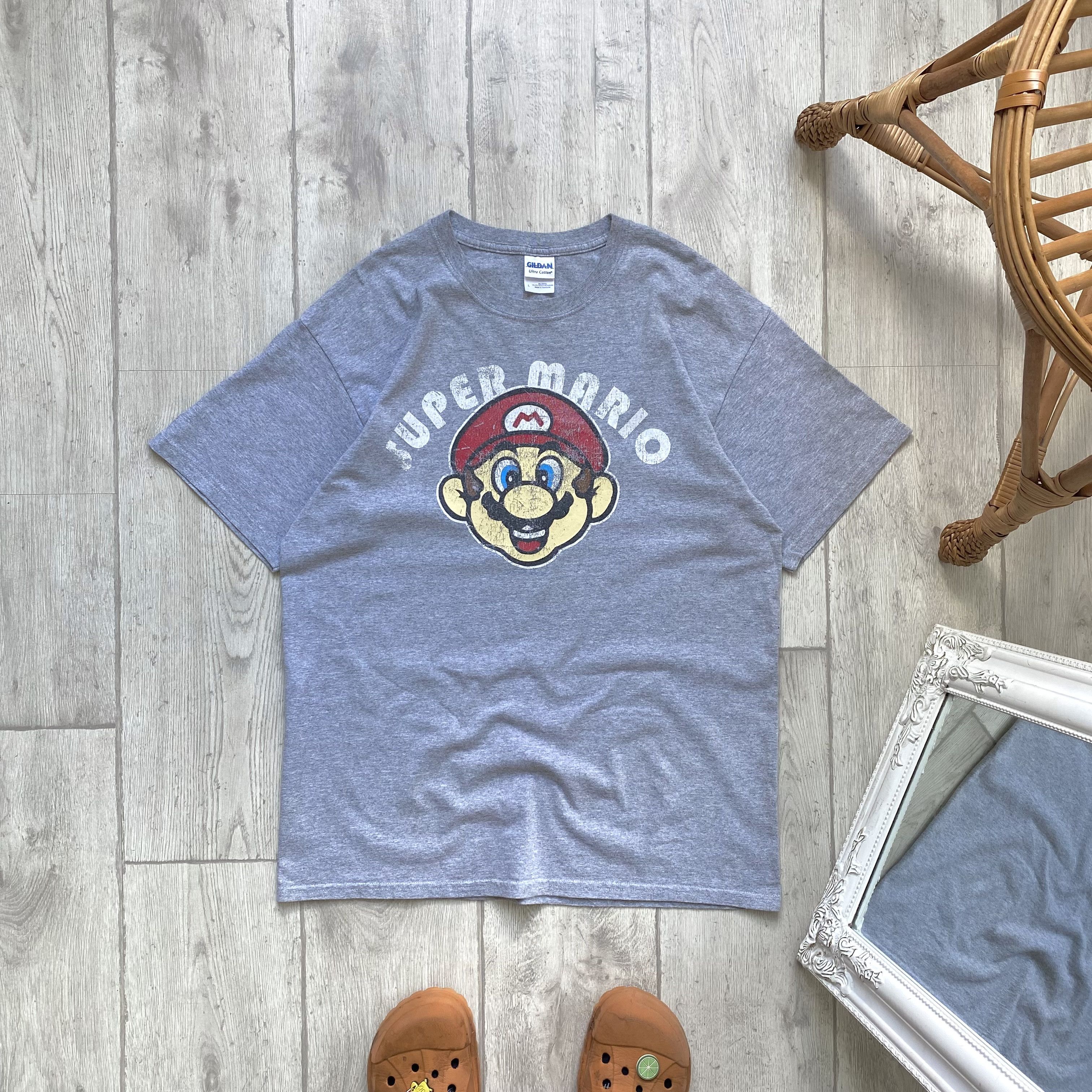 Nintendo 🦺 Vintage 00s Super Mario Games promo tee Y2K Nintendo Size US L / EU 52-54 / 3 - 1 Thumbnail