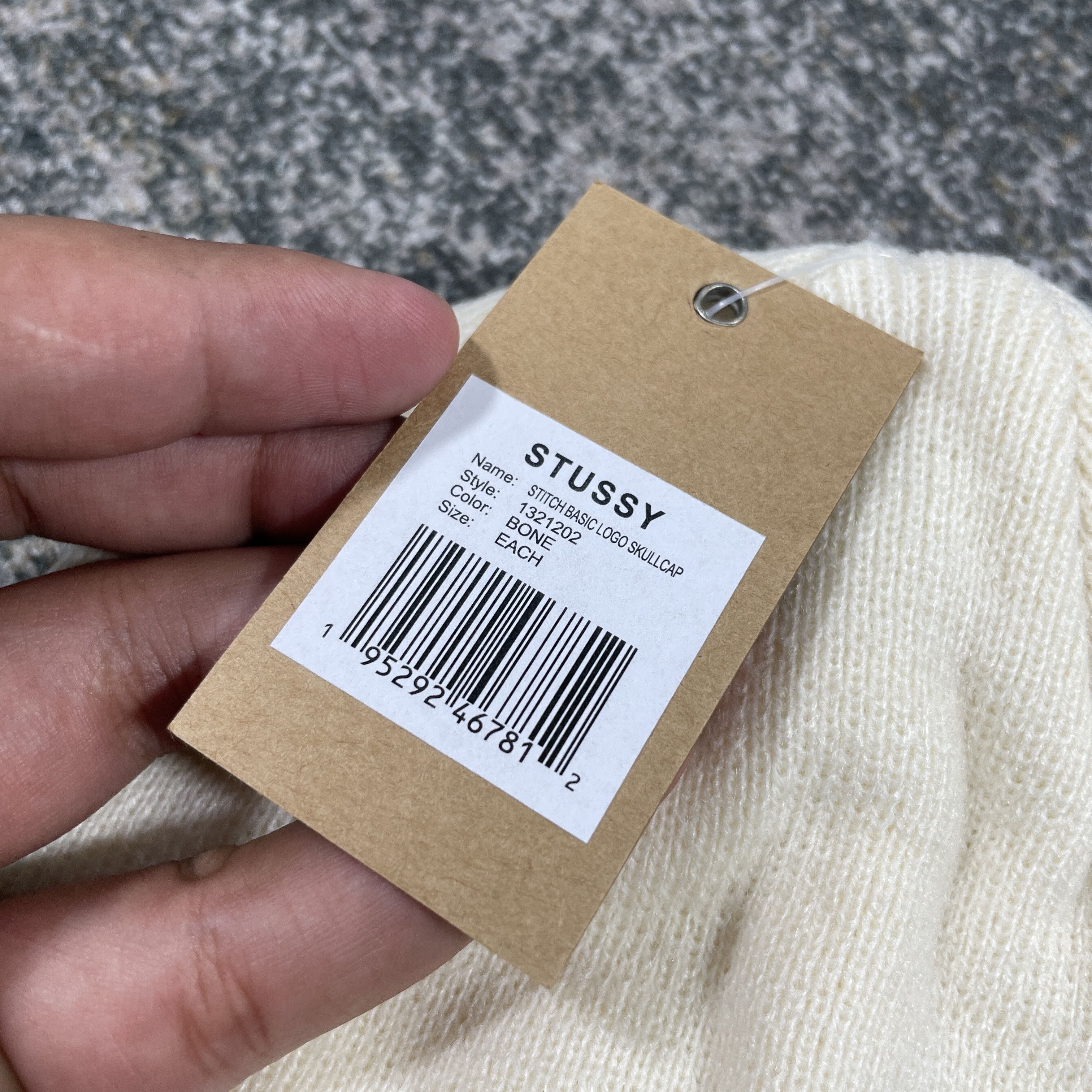 Other STUSSY BASIC STITCH SKULLCAP BEANIE - BONE Size ONE SIZE - 2 Thumbnail