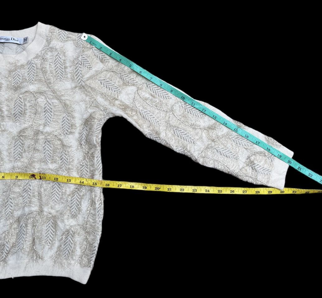 Christian Dior Monsieur Christian Dior Ecru Cashmere Made In Italy Knitwear Women's Size S / US 4 / IT 40 - 12 Thumbnail