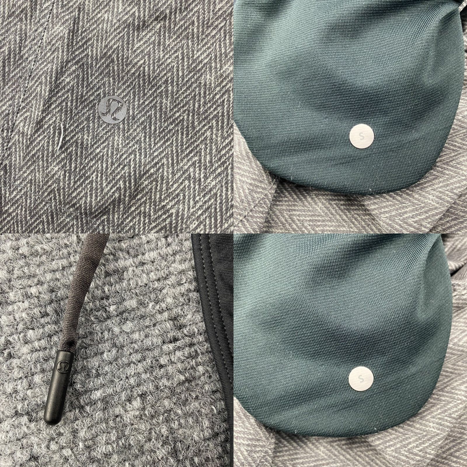 Lululemon Lululemon Shorts Mens Small S Grey Herringbone Stretch Activewear Gym Running Pockets Drawstring Regular Waist 26in Size US 29 - 8 Thumbnail