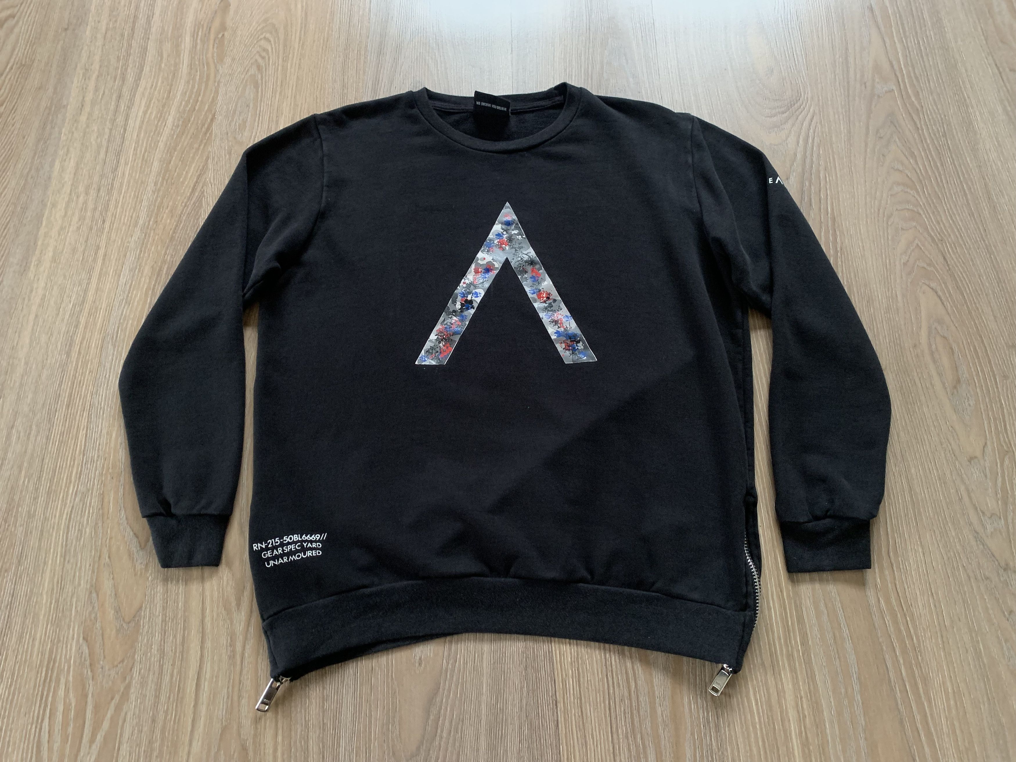 Vision Streetwear Stealth Black Cotton Sweatshirt Size US L / EU 52-54 / 3 - 2 Thumbnail