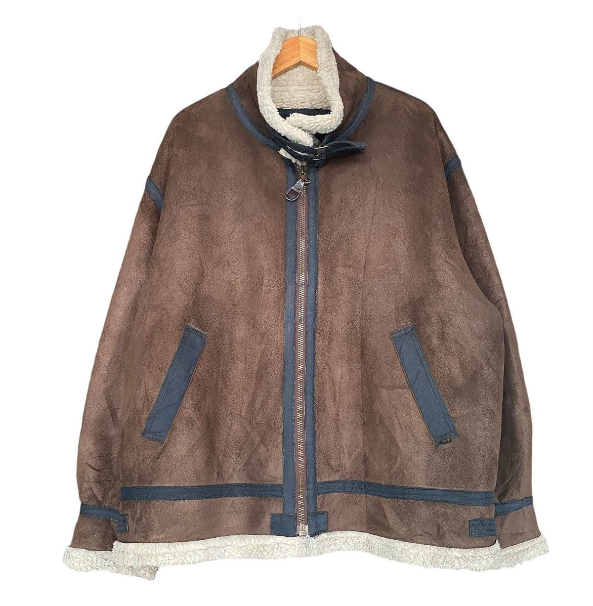 Alpha Industries Vtg ALPHA INDUSTRIES Sherpa Bomber B-3 Jacket Size US XXL / EU 58 / 5 - 1 Thumbnail
