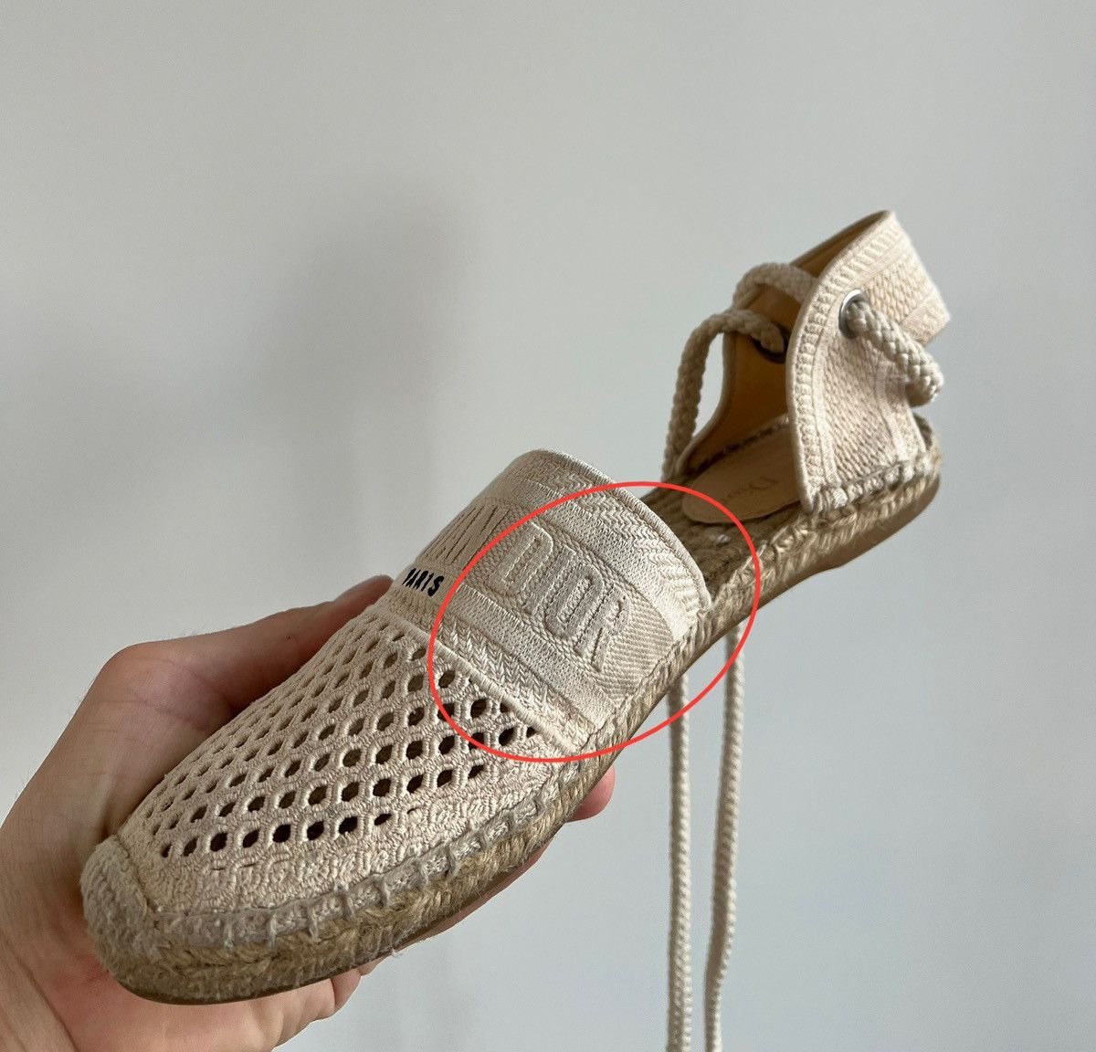 Christian Dior Monsieur × Dior Christian Dior Canvas Embroidered Beige Espadrilles Sandals Size US 10 / IT 40 - 8 Thumbnail