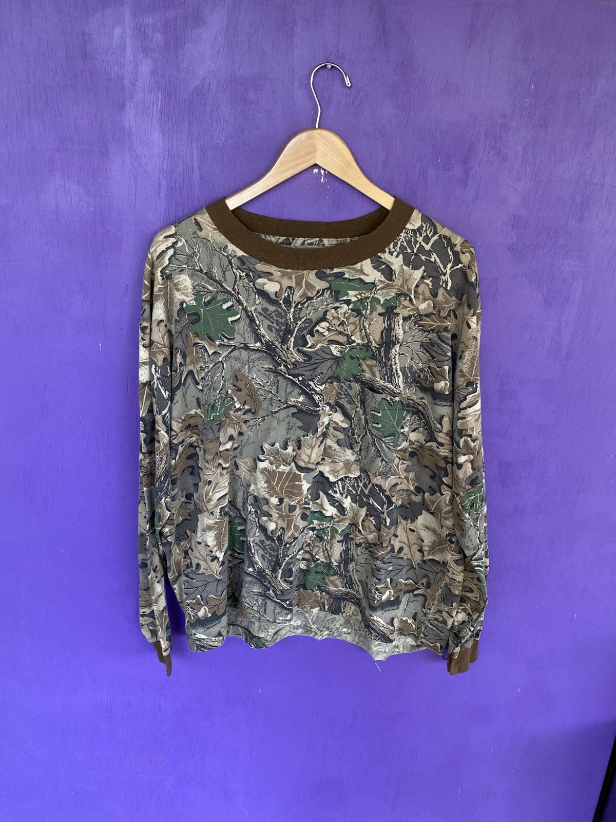 Other Vintage 80s leaves Camo long-sleeve Size US L / EU 52-54 / 3 - 1 Thumbnail