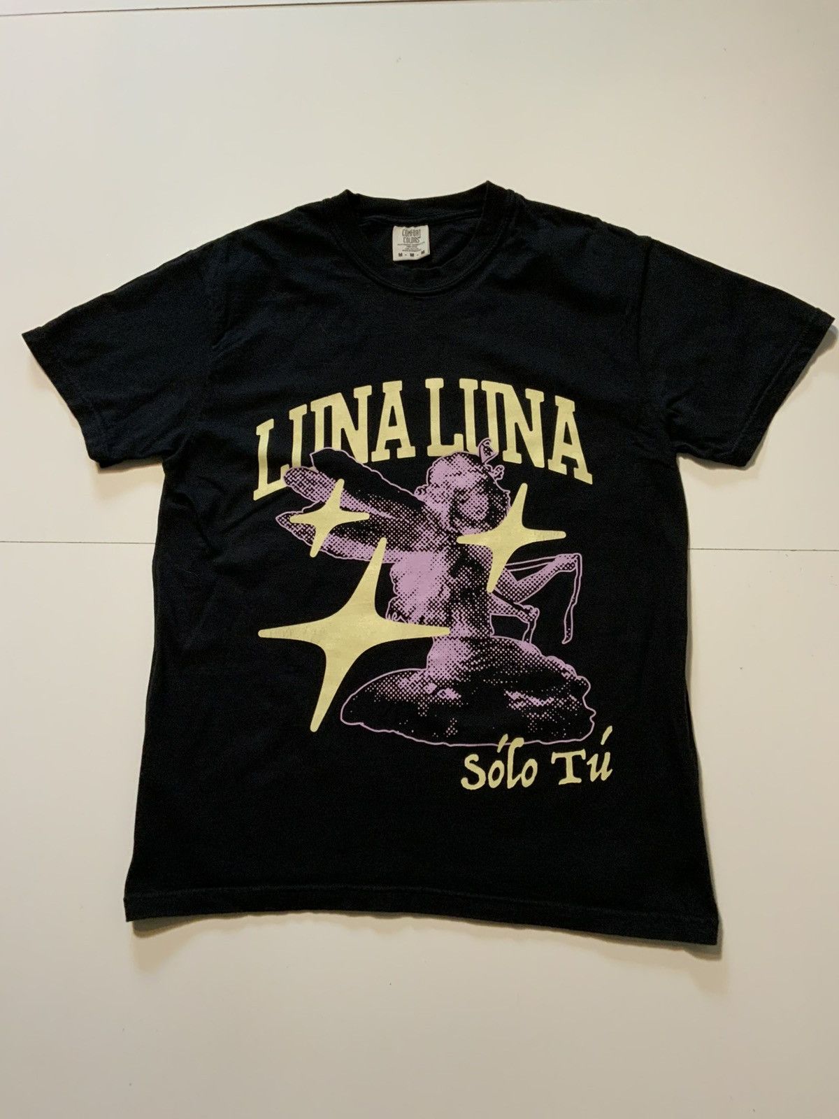 Band Tees × Comfort Colors Luna Luna Solo Tu Mushrooms Rock Band Merch S/S Crew T-Shirt Size US M / EU 48-50 / 2 - 1 Thumbnail
