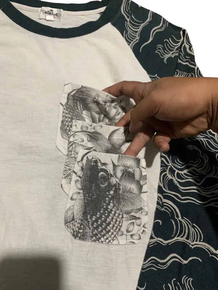 Japanese Brand Karakuri Tamashi multi pocket sukajan tatto koi L/S shirt Size US XXL / EU 58 / 5 - 5 Thumbnail