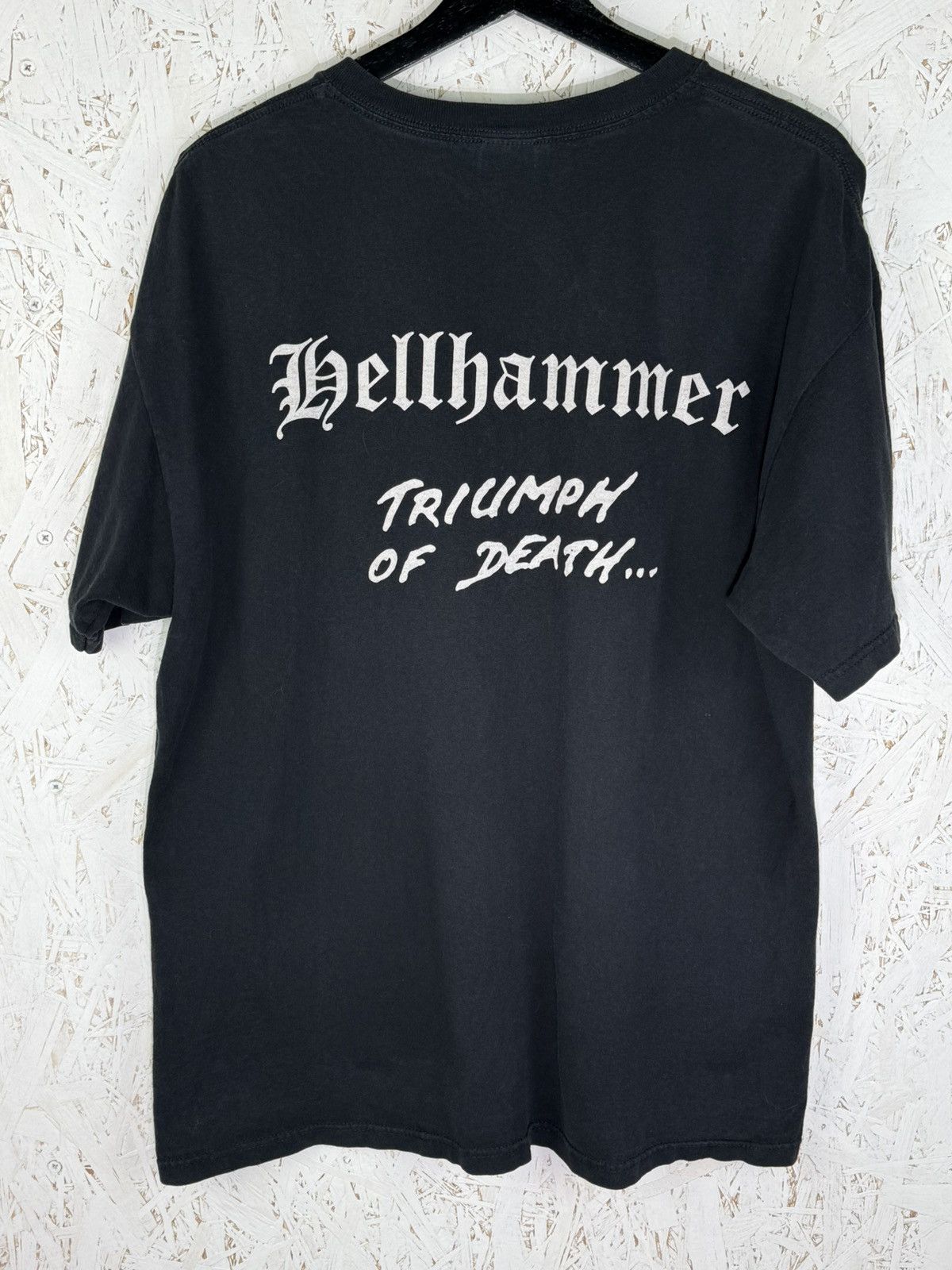 Band Tees Vintage Hellhammer Triumph Of Death Extreme Metal T-Shirt XL Size US XL / EU 56 / 4 - 4 Thumbnail
